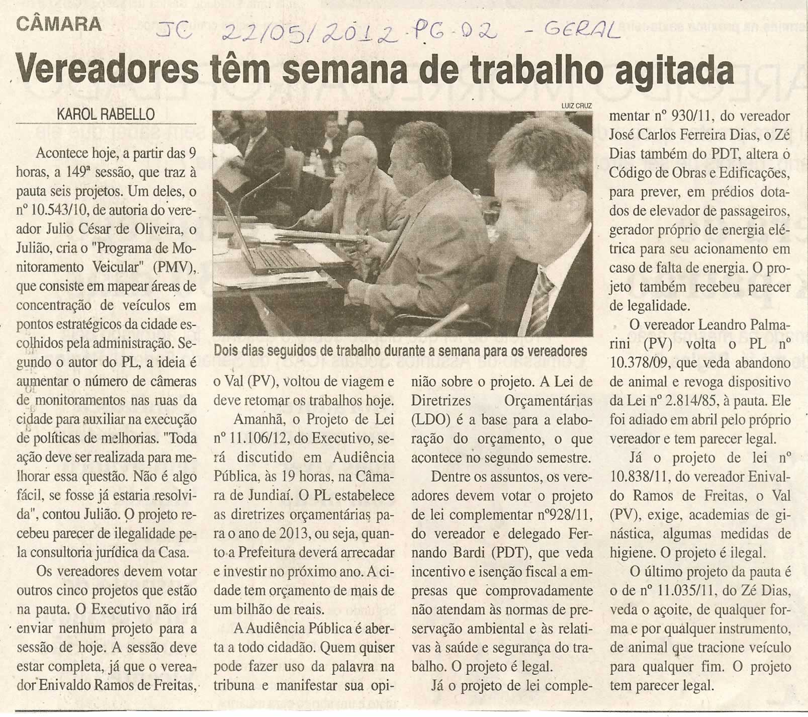 Jornal da Cidade - 22/05/2012