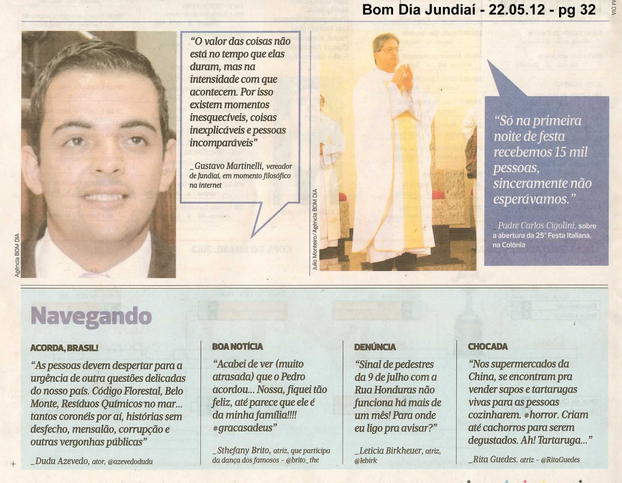 Bom Dia Jundiaí - 22/05/2012