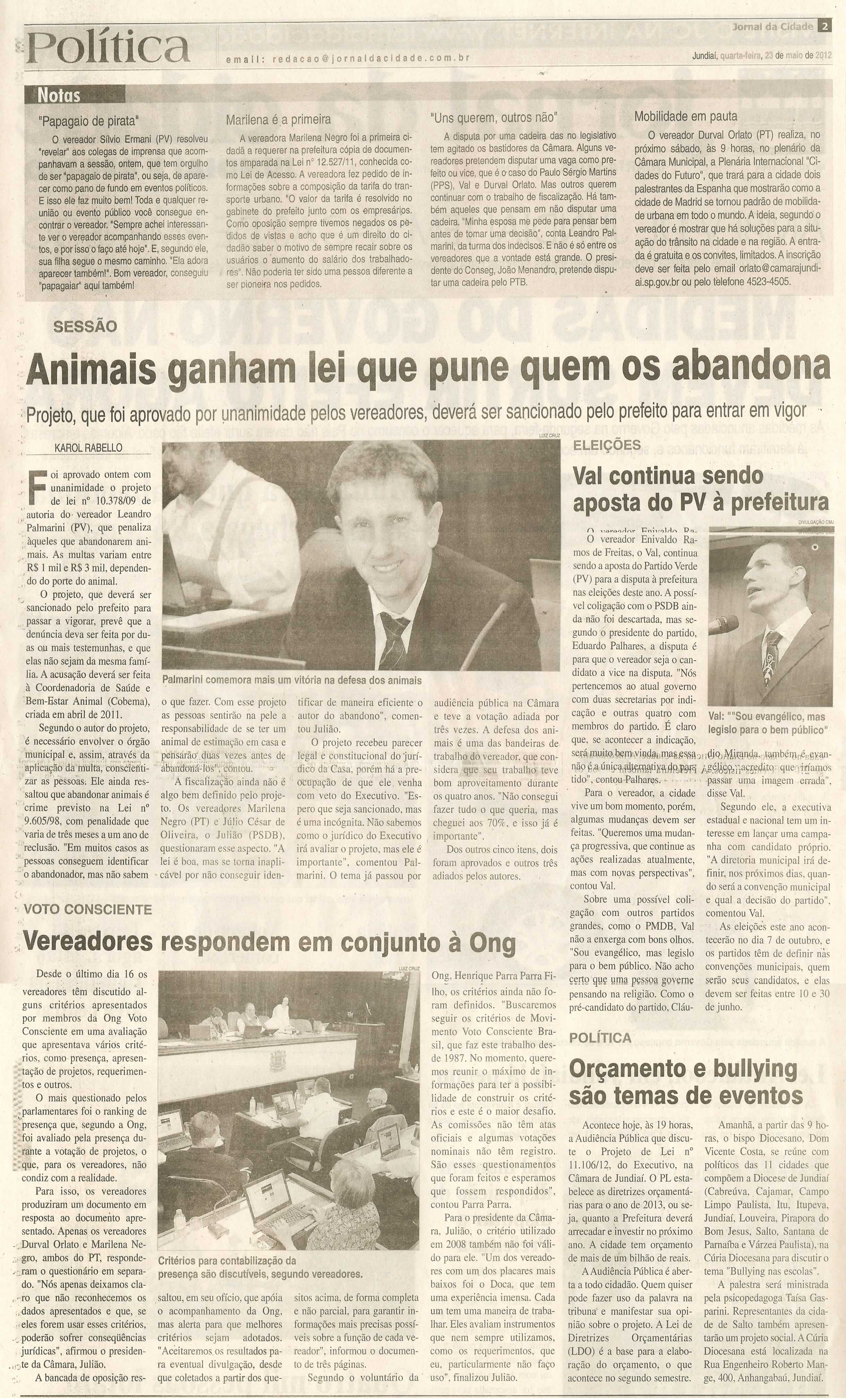 Jornal da Cidade - 23/05/2012