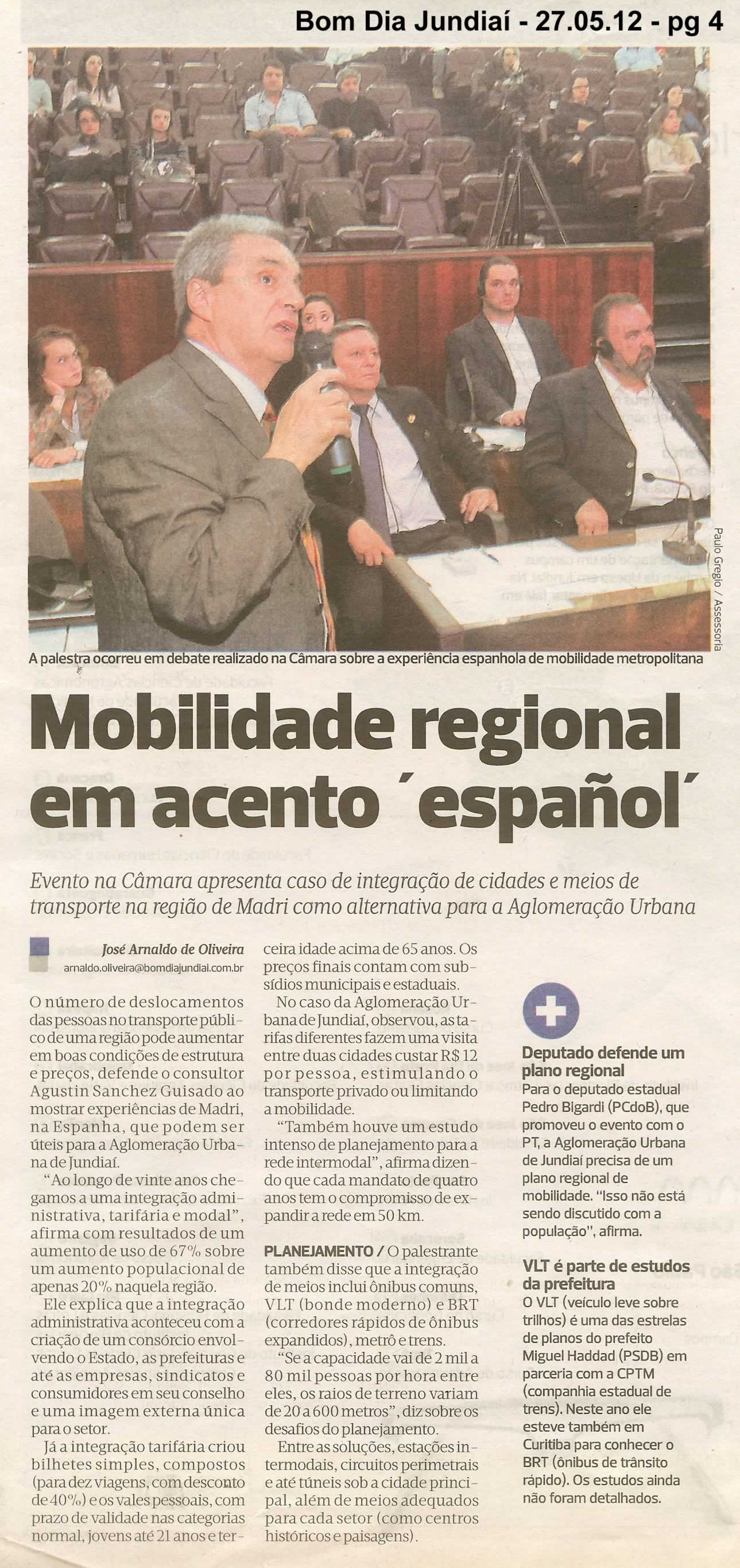 Bom Dia Jundiaí - 27/05/2012