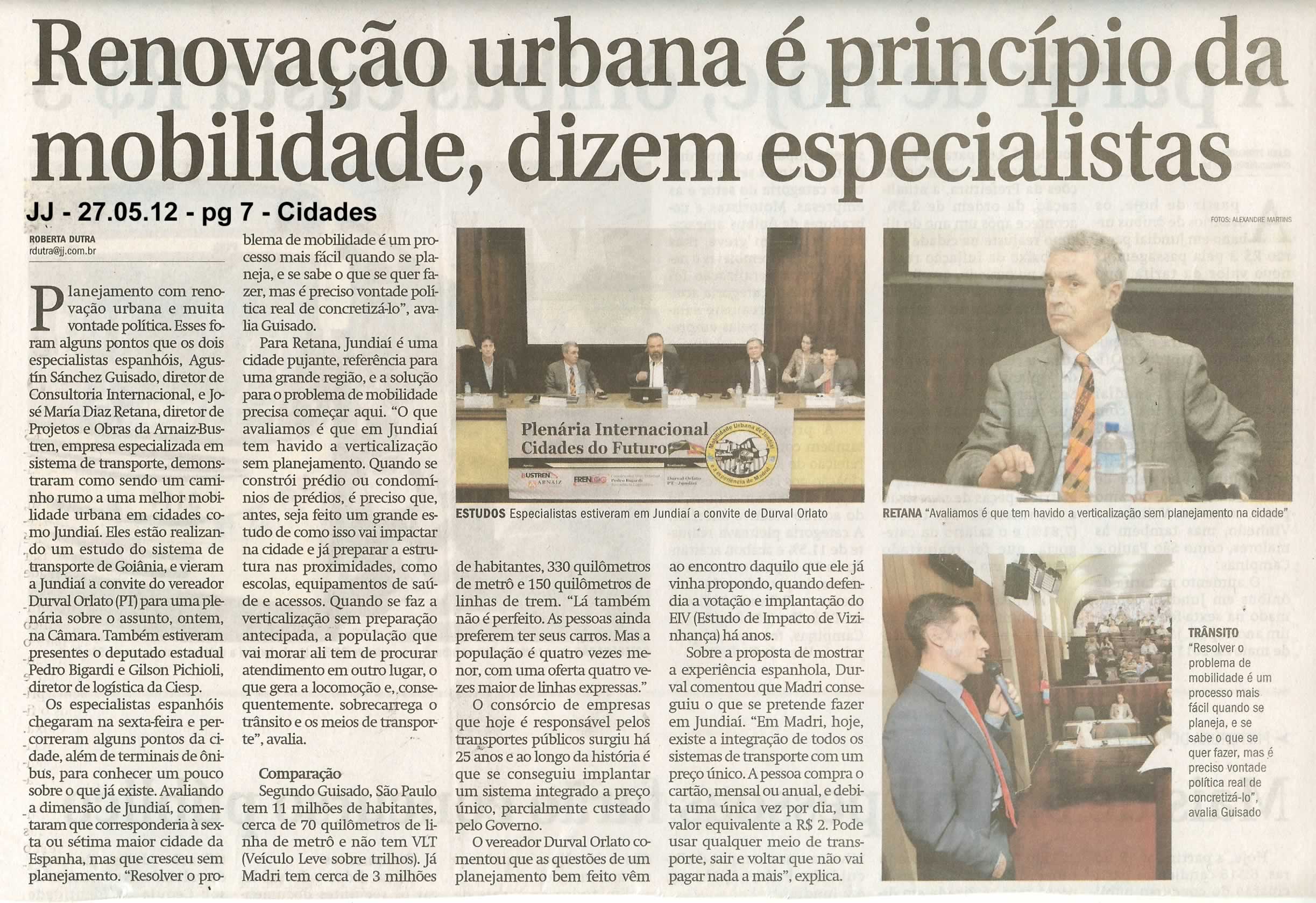Jornal de Jundiaí - 27/05/2012