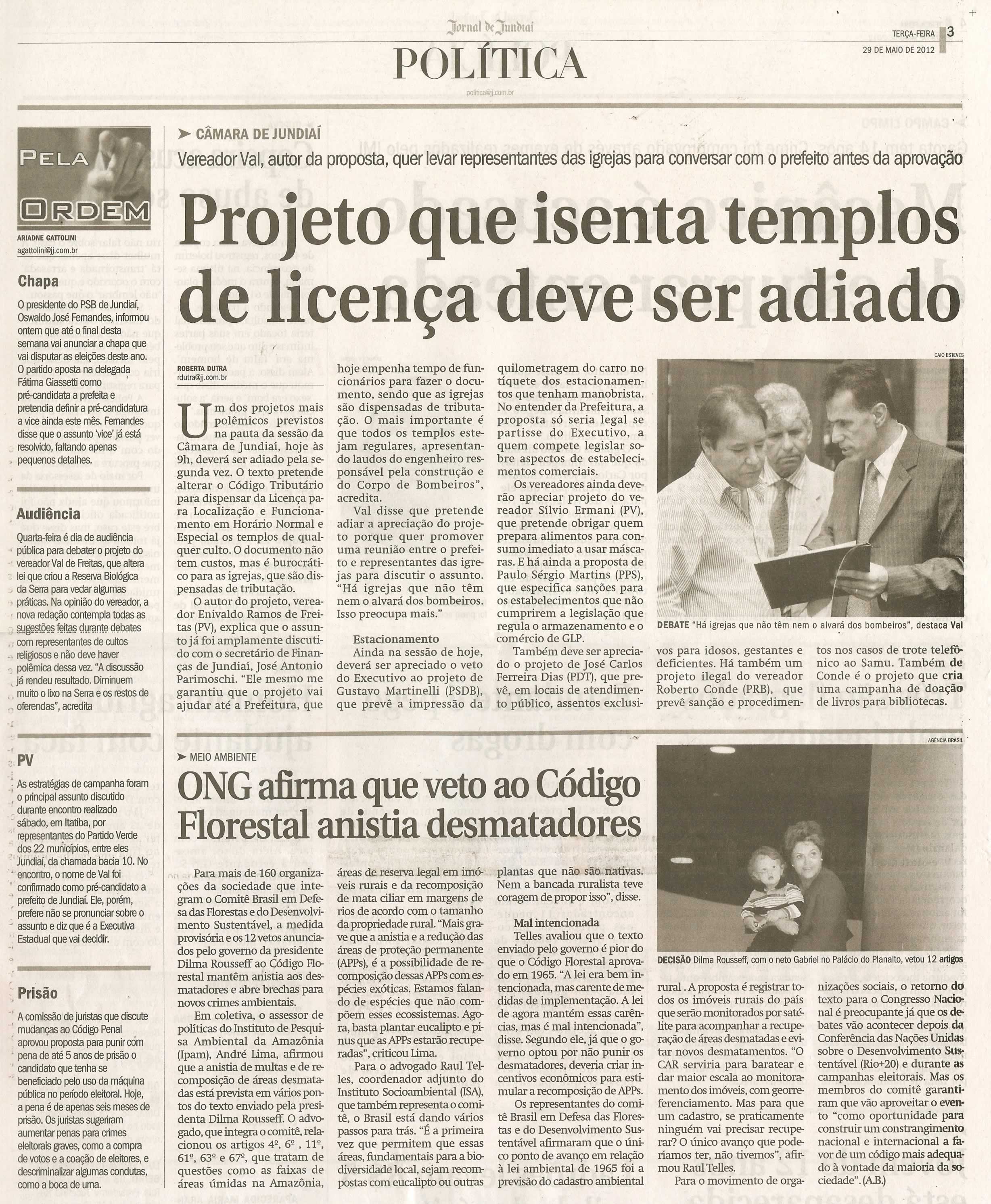 Jornal de Jundiaí - 29/05/2012