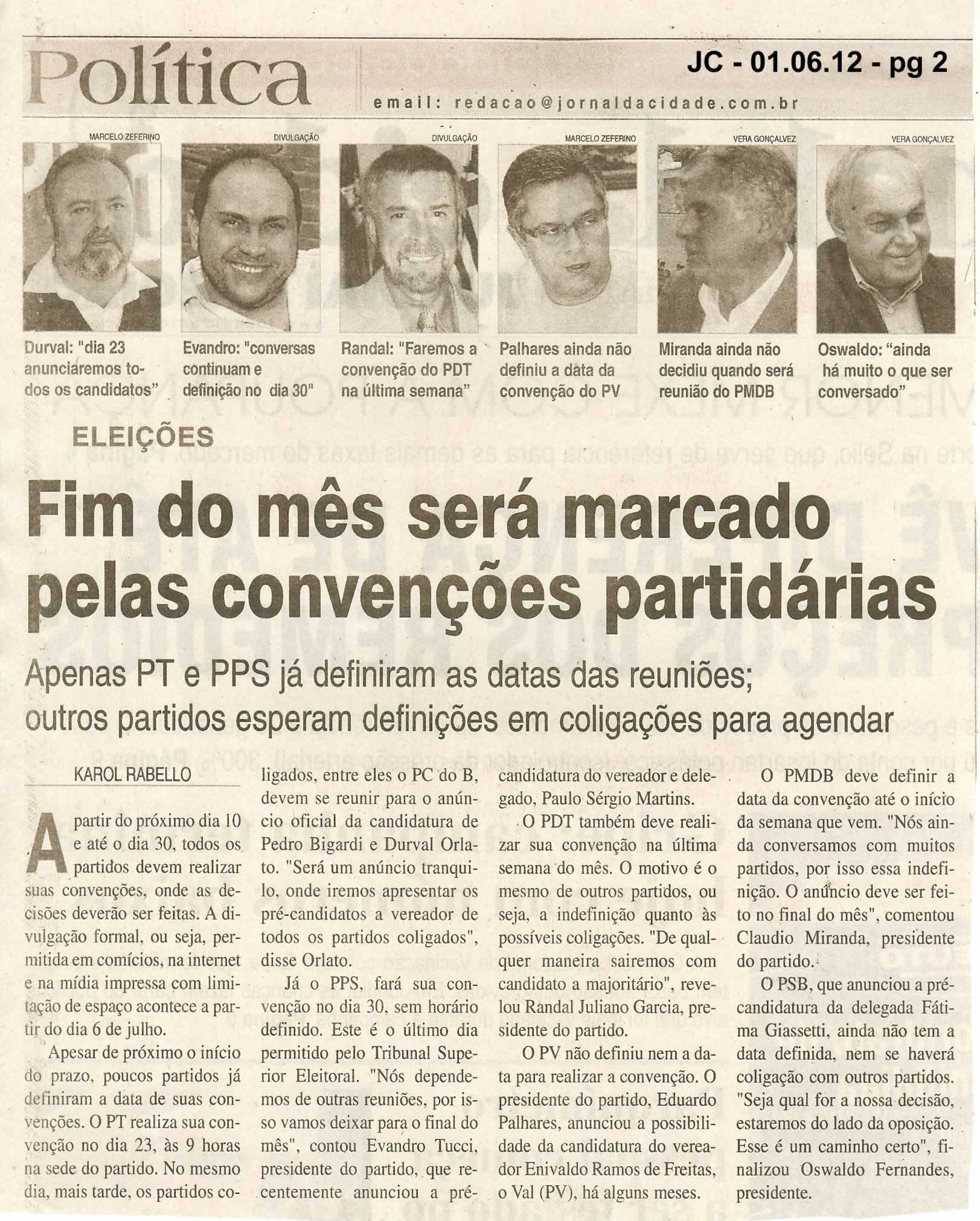 Jornal da Cidade - 01/06/2012