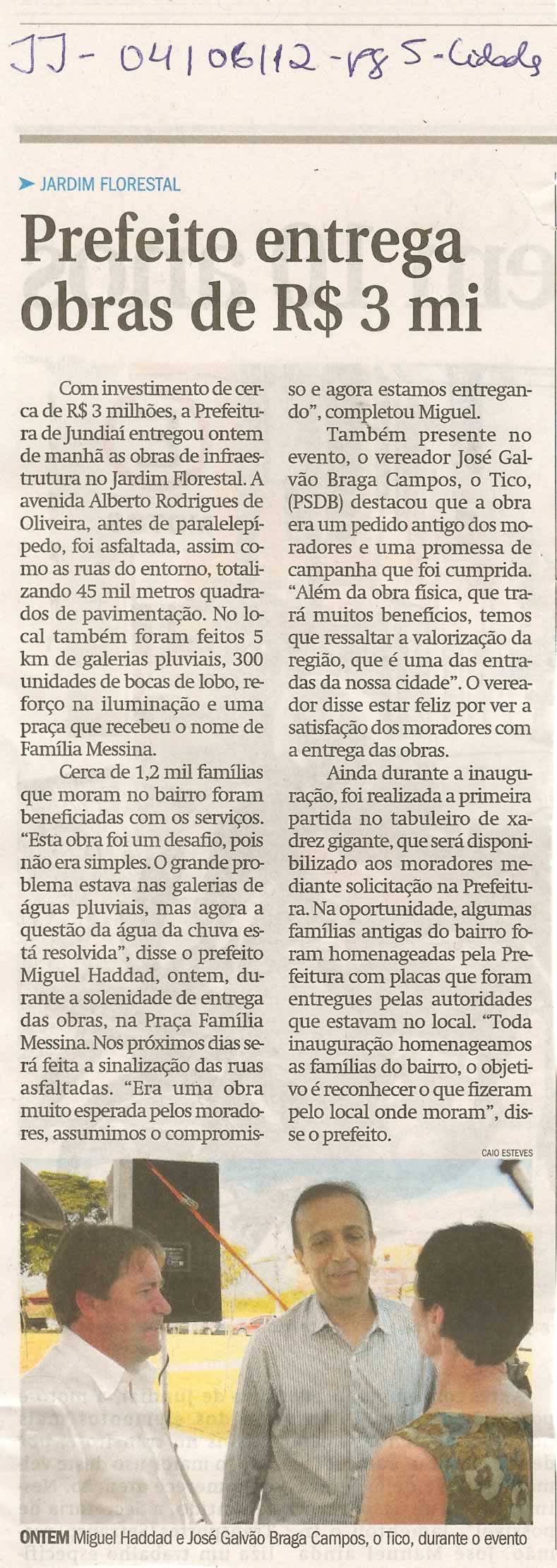Jornal de Jundiaí - 04/06/2012