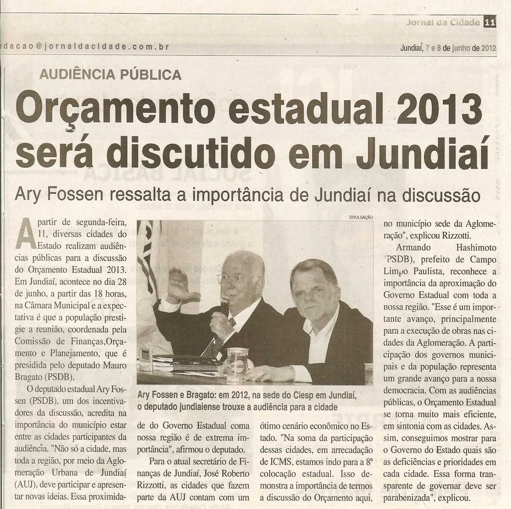 Jornal da Cidade - 07/06/2012