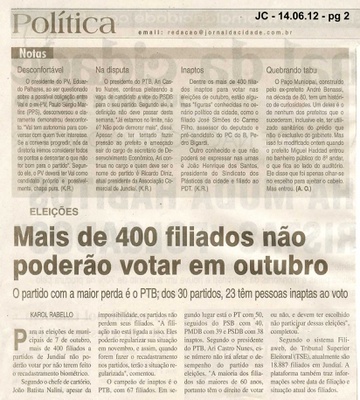 Jornal da Cidade - 14/06/2012