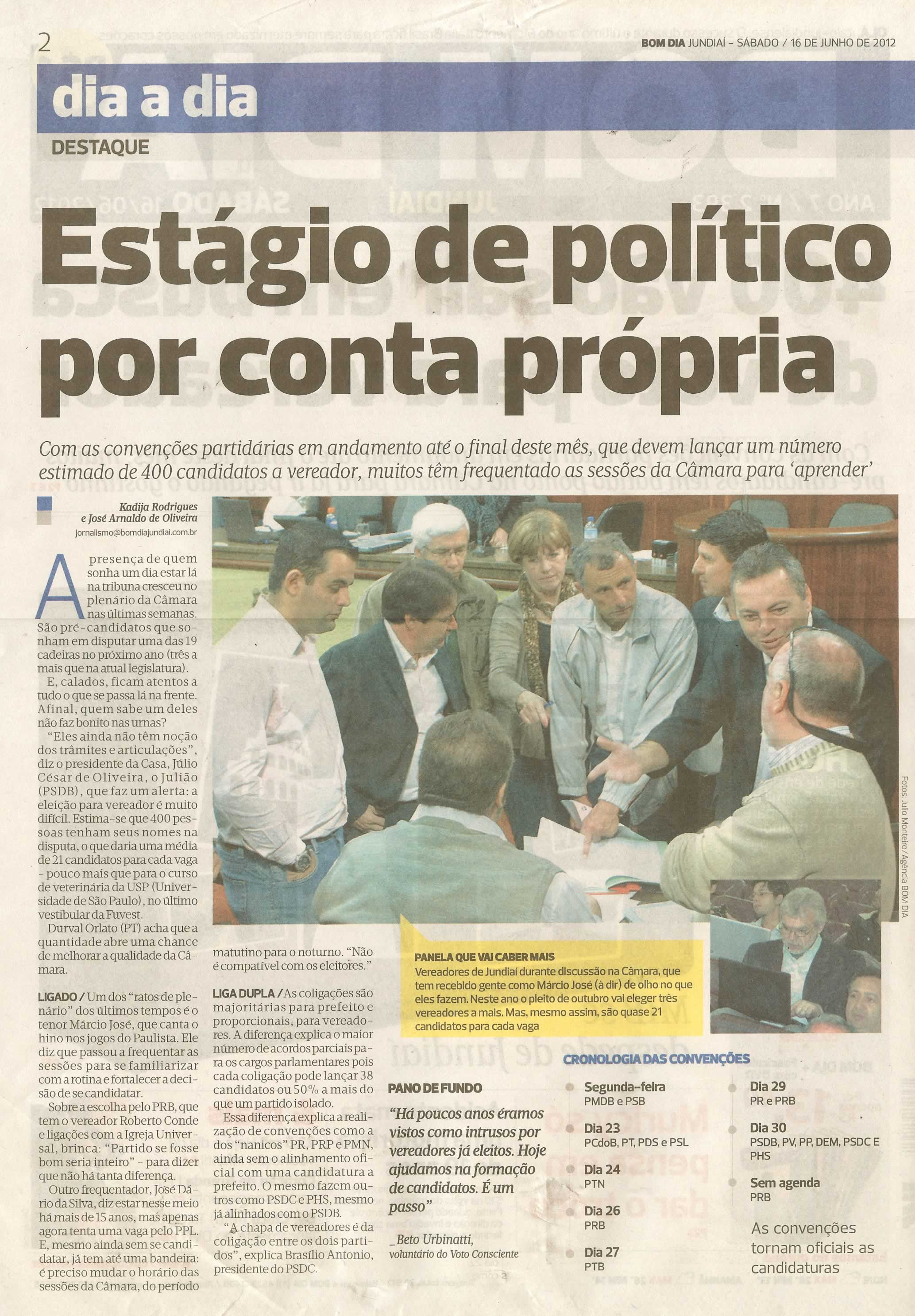 Bom Dia Jundiaí - 16/06/2012