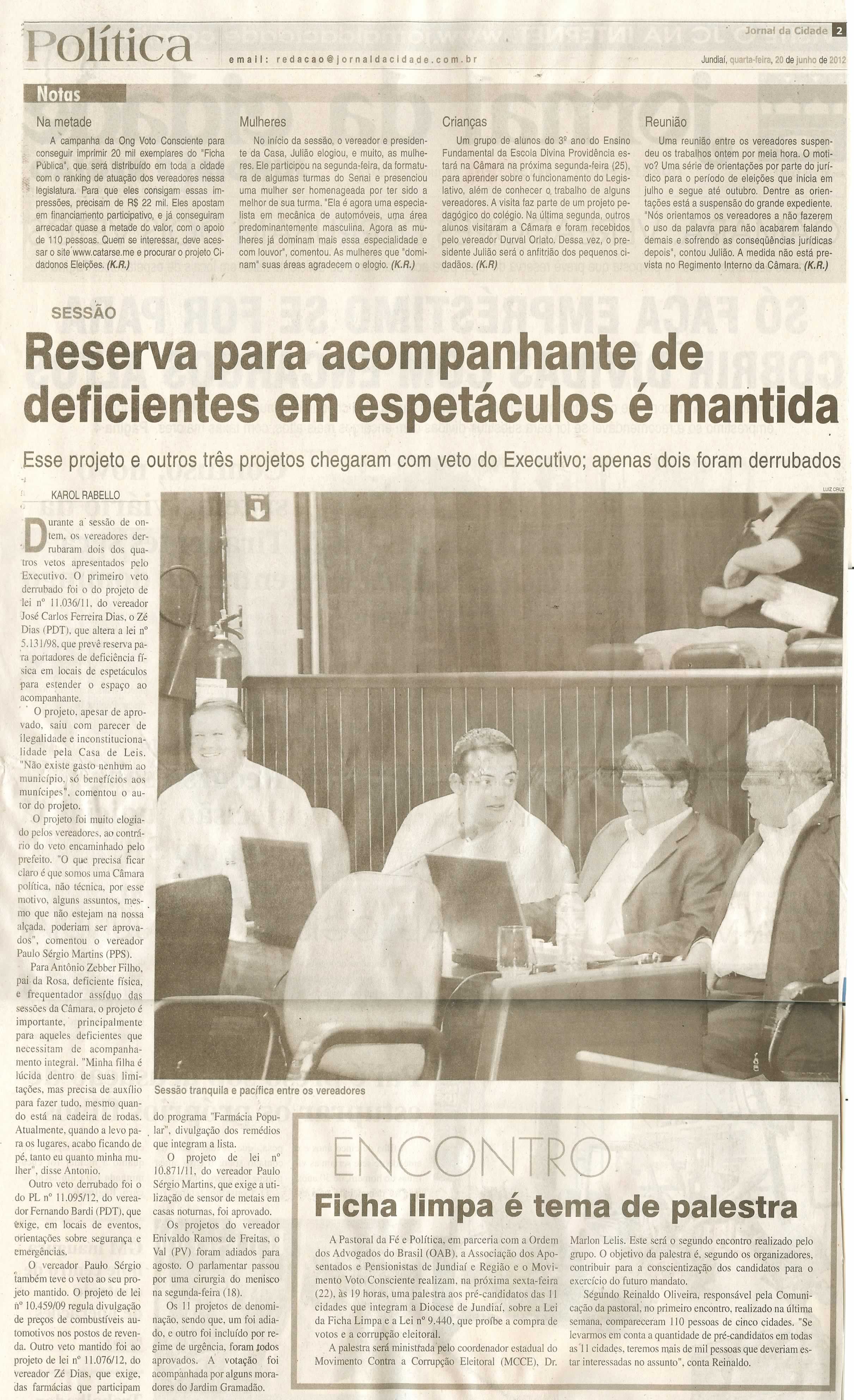 Jornal da Cidade - 20/06/2012