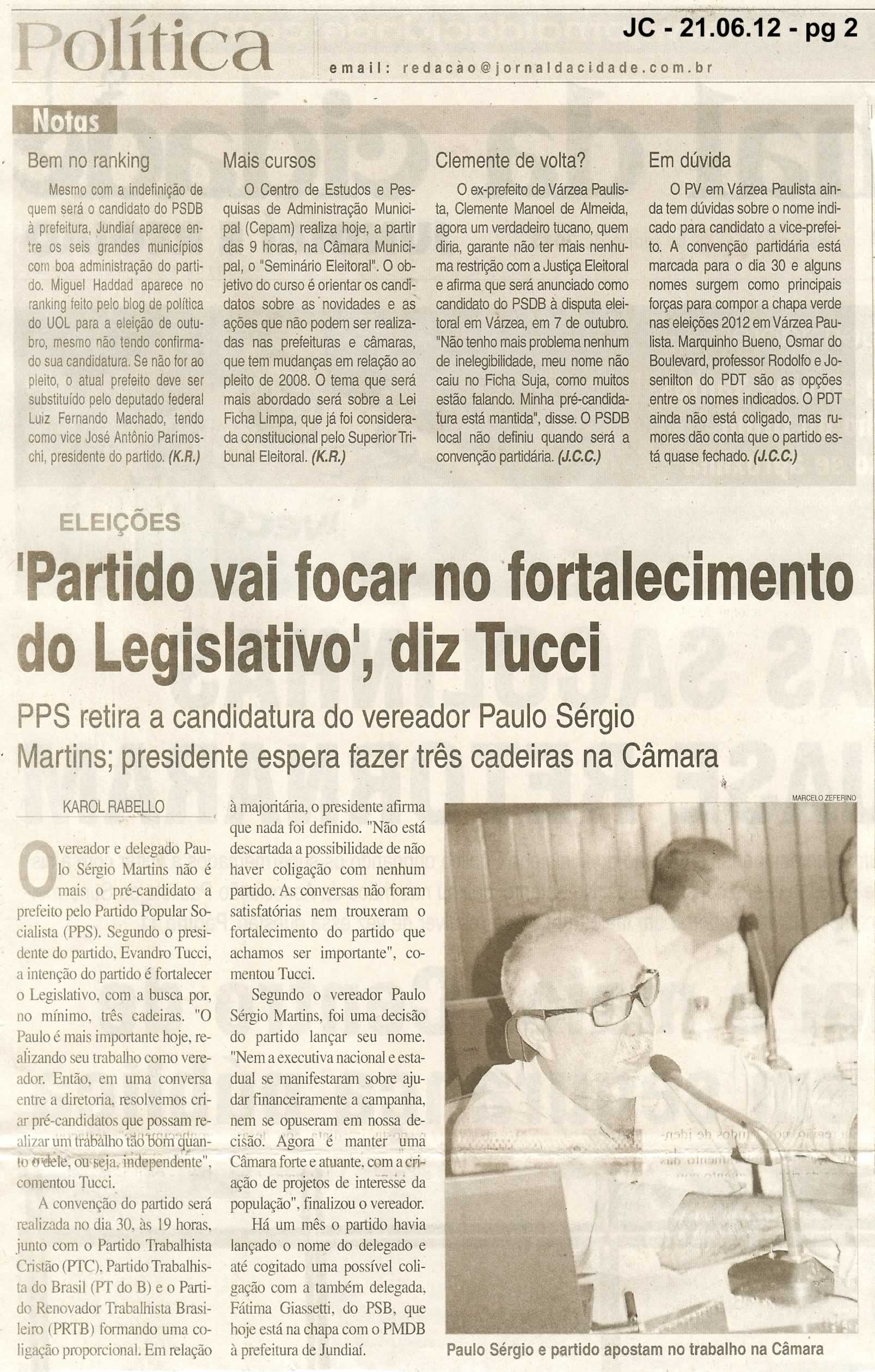 Jornal da Cidade - 21/06/2012