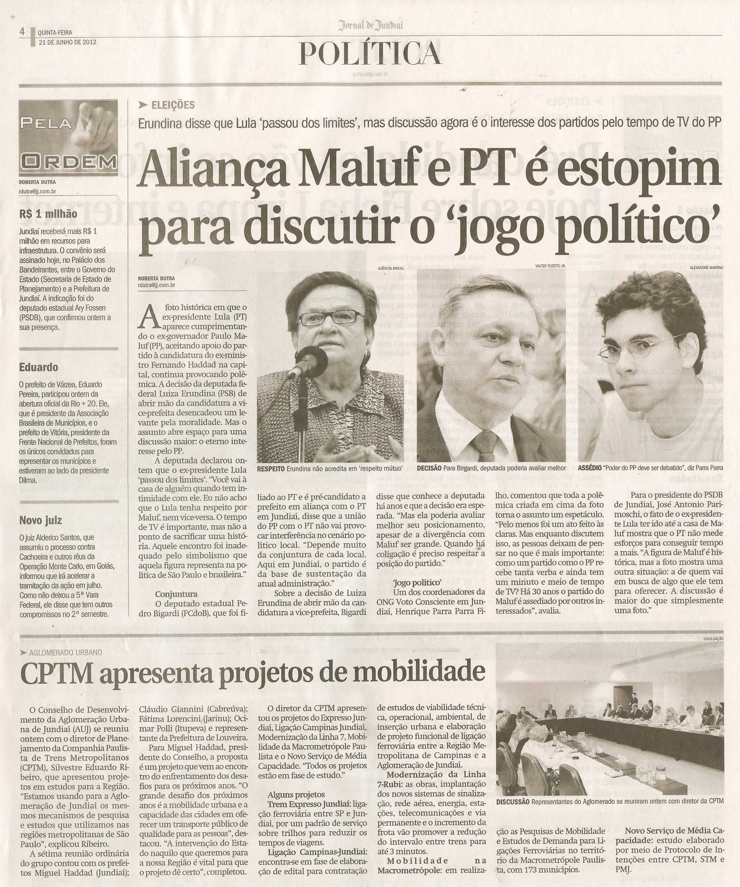Jornal de Jundiaí - 21/06/2012