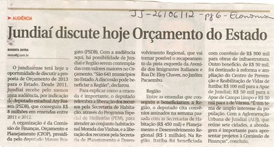 Jornal de Jundiaí - 26/06/2012