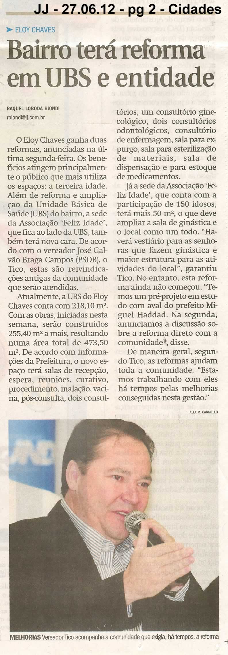Jornal de Jundiaí - 27/06/2012