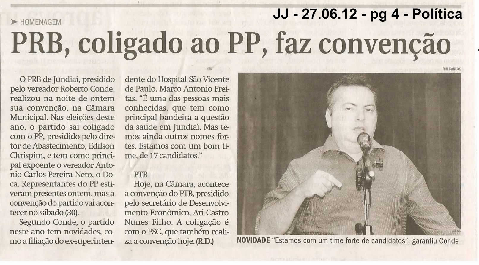 Jornal de Jundiaí - 27/06/2012