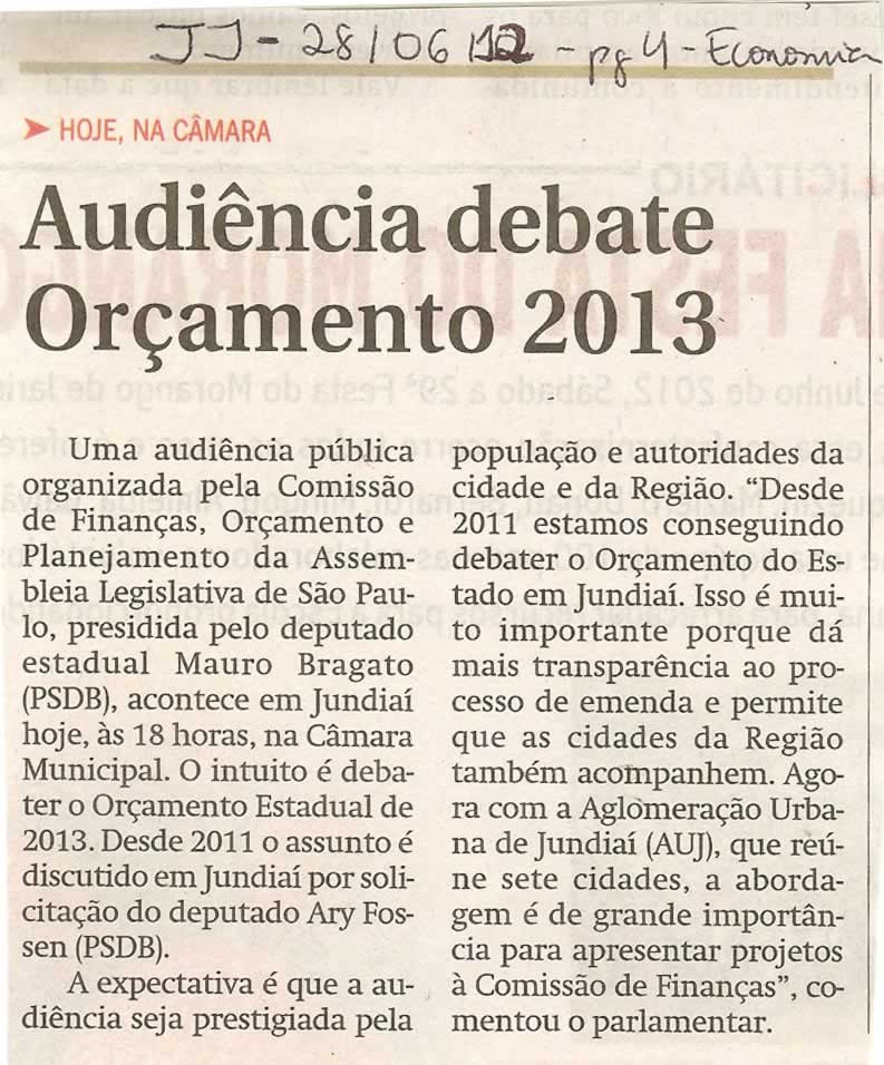 Jornal de Jundiaí - 28/06/2012