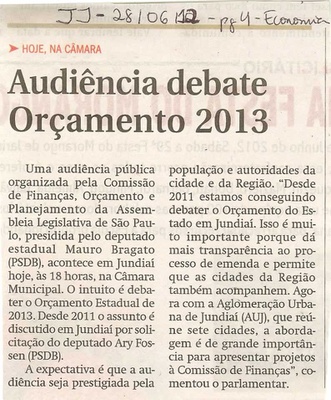 Jornal de Jundiaí - 28/06/2012