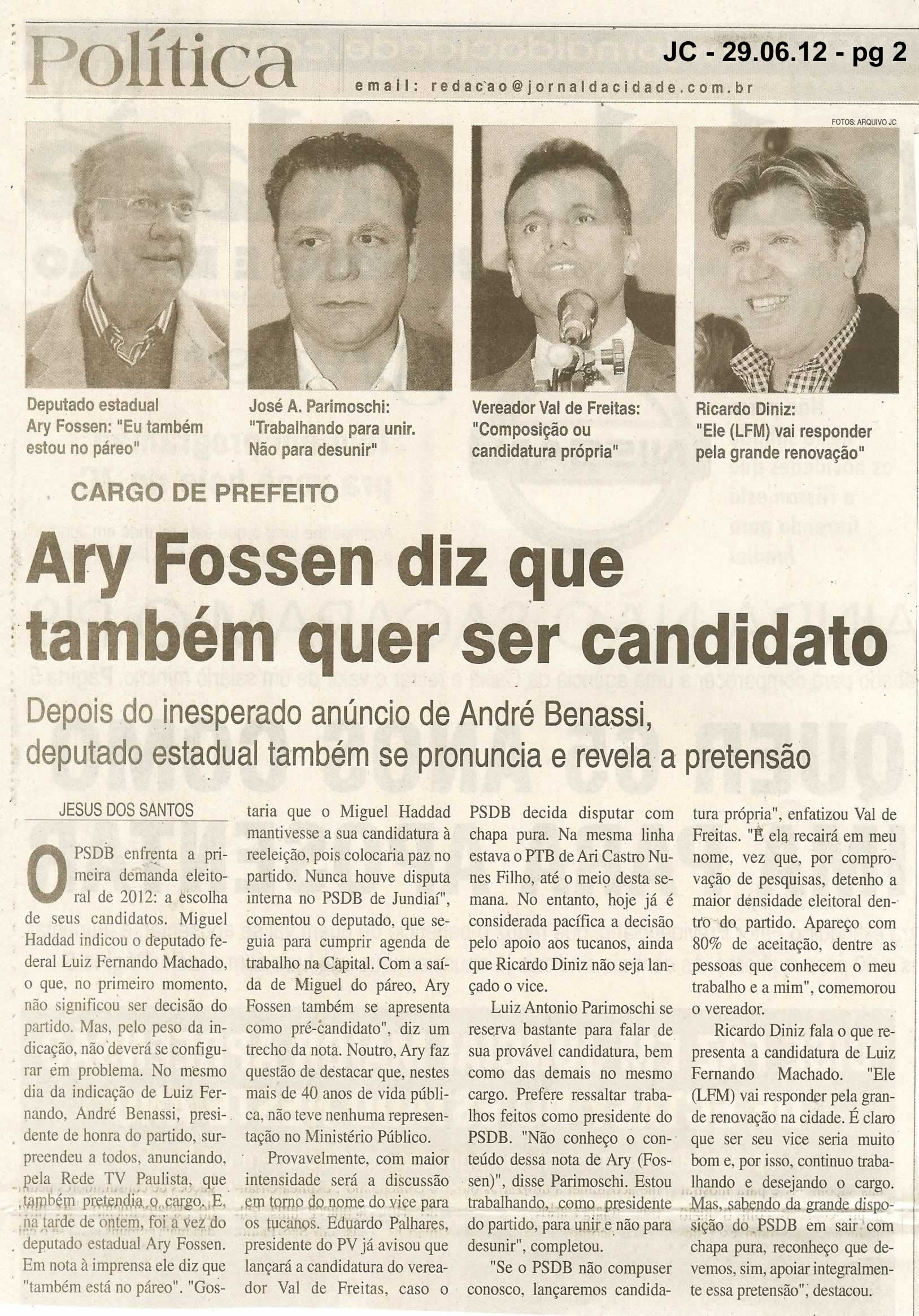 Jornal da Cidade - 29/06/2012