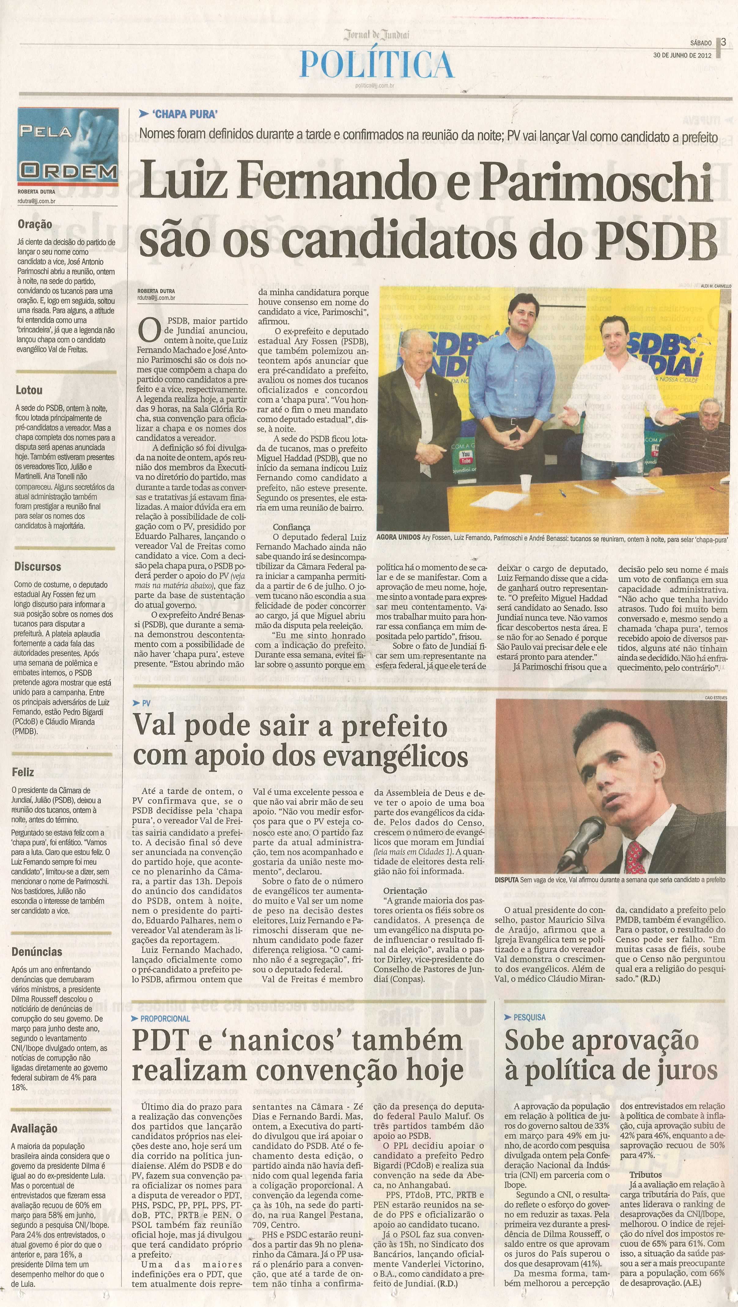 Jornal de Jundiaí - 30/06/2012