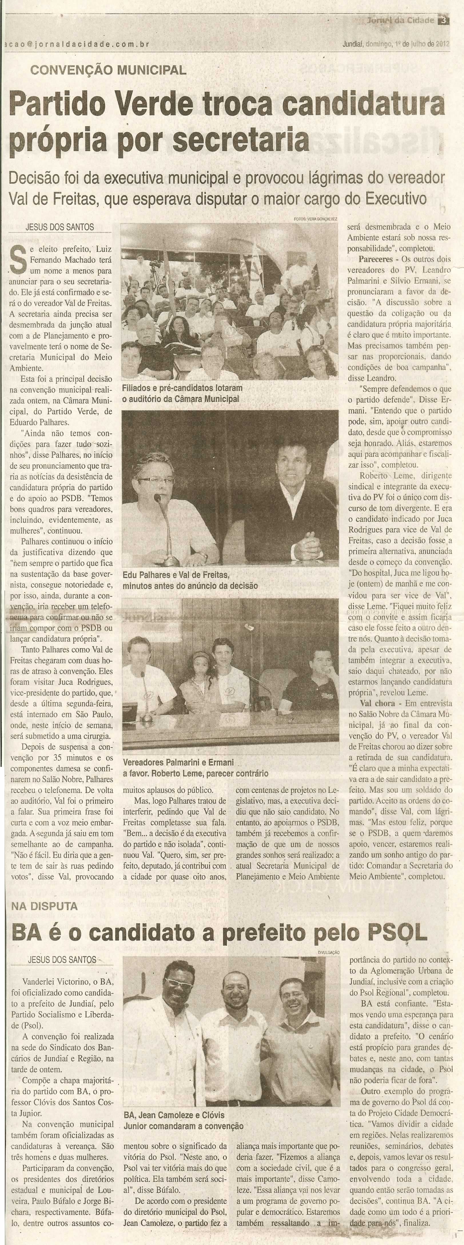 Jornal da Cidade - 01/07/2012