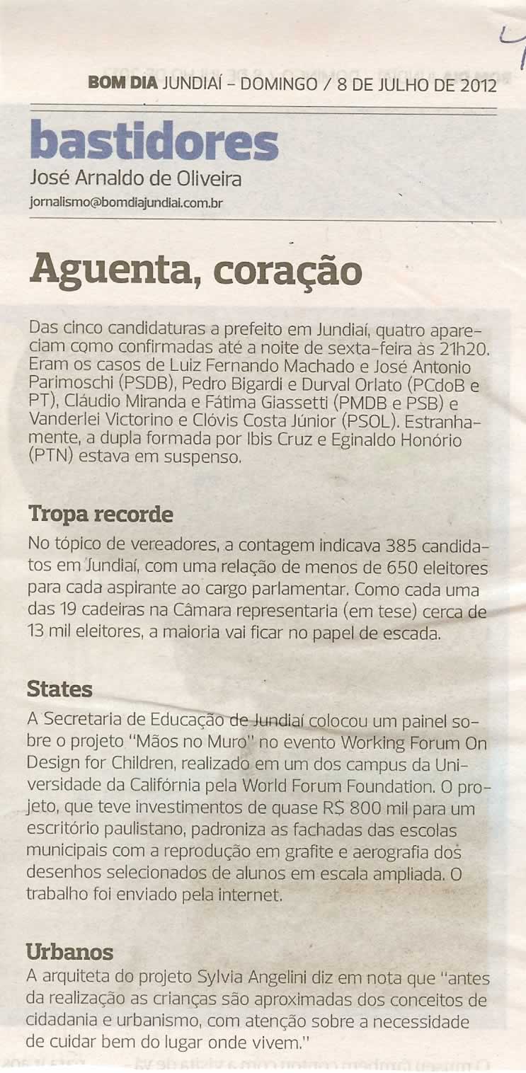 Bom Dia Jundiaí - 08/07/2012