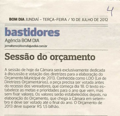 Bom Dia Jundiaí - 10/07/2012
