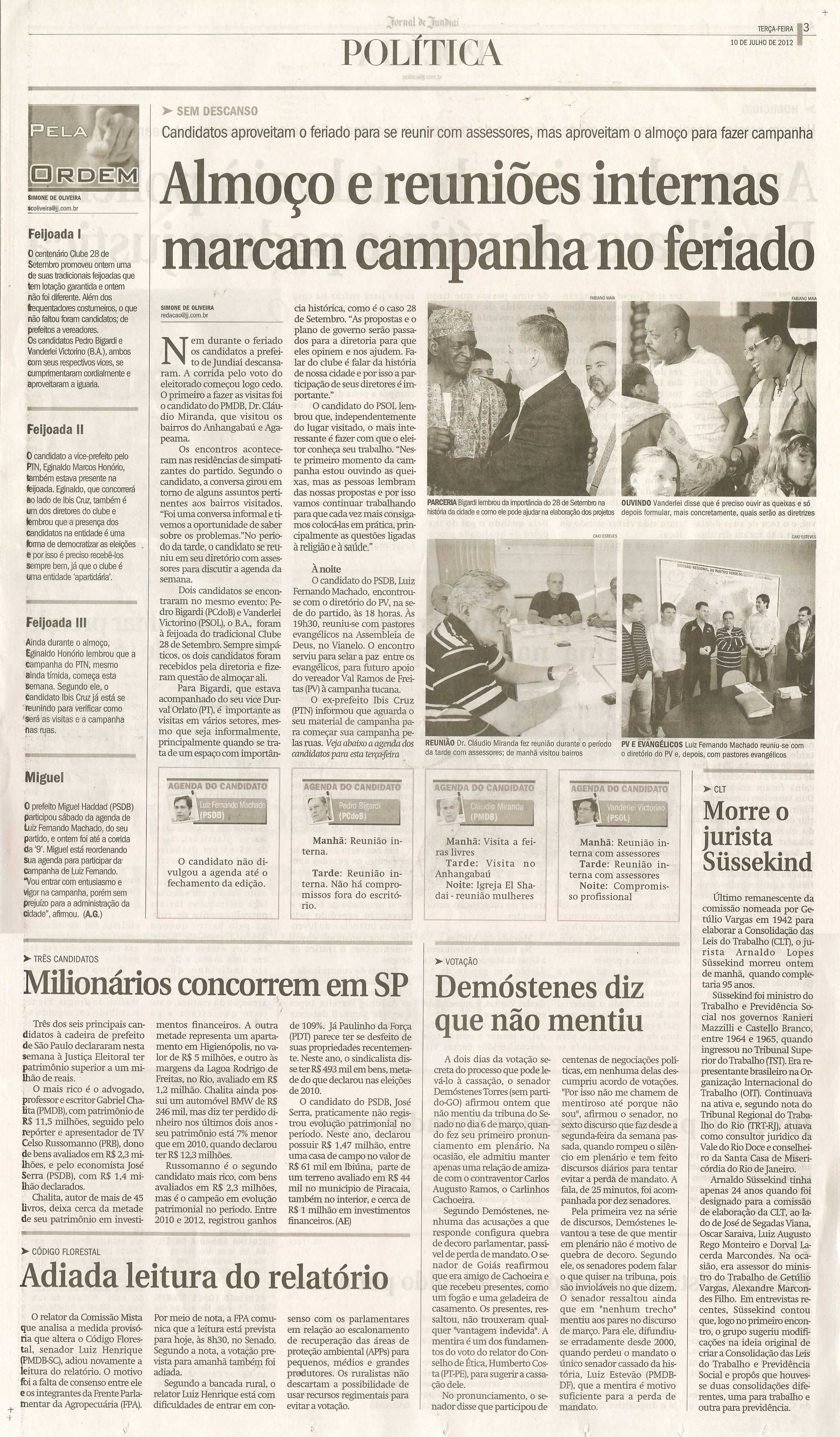 Jornal de Jundiaí - 10/07/2012