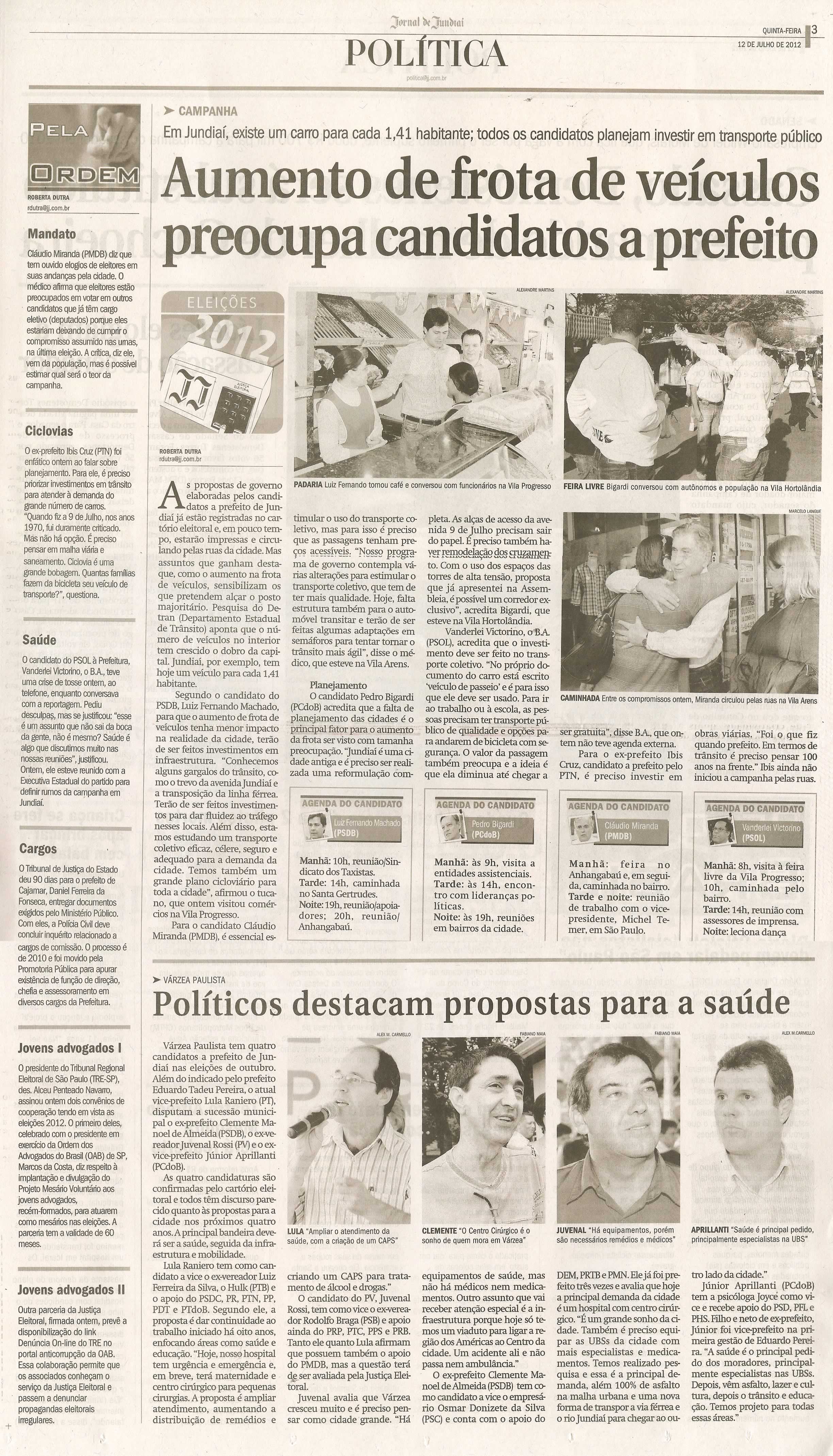 Jornal de Jundiaí - 12/07/2012