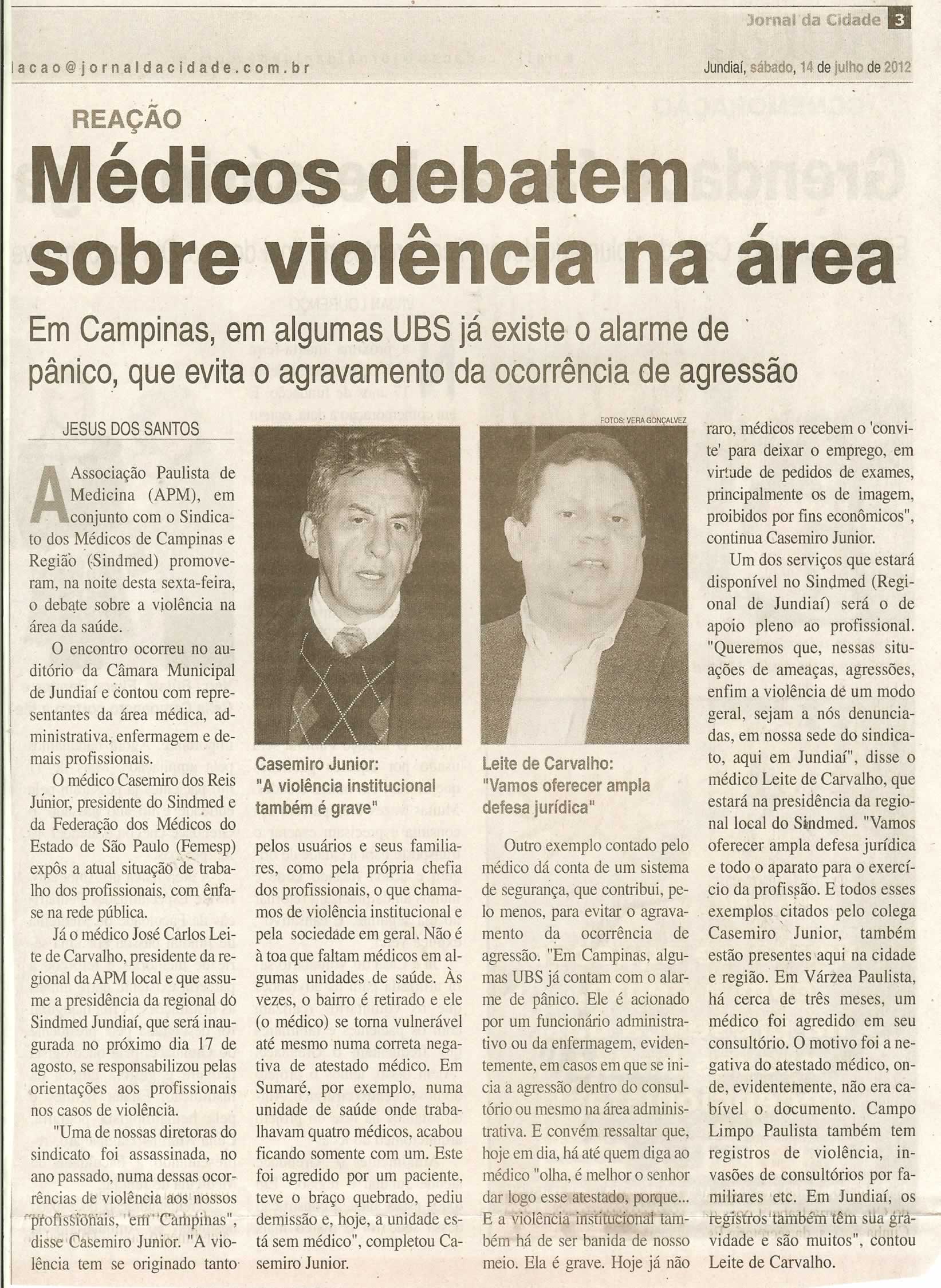 Jornal da Cidade - 14/07/2012