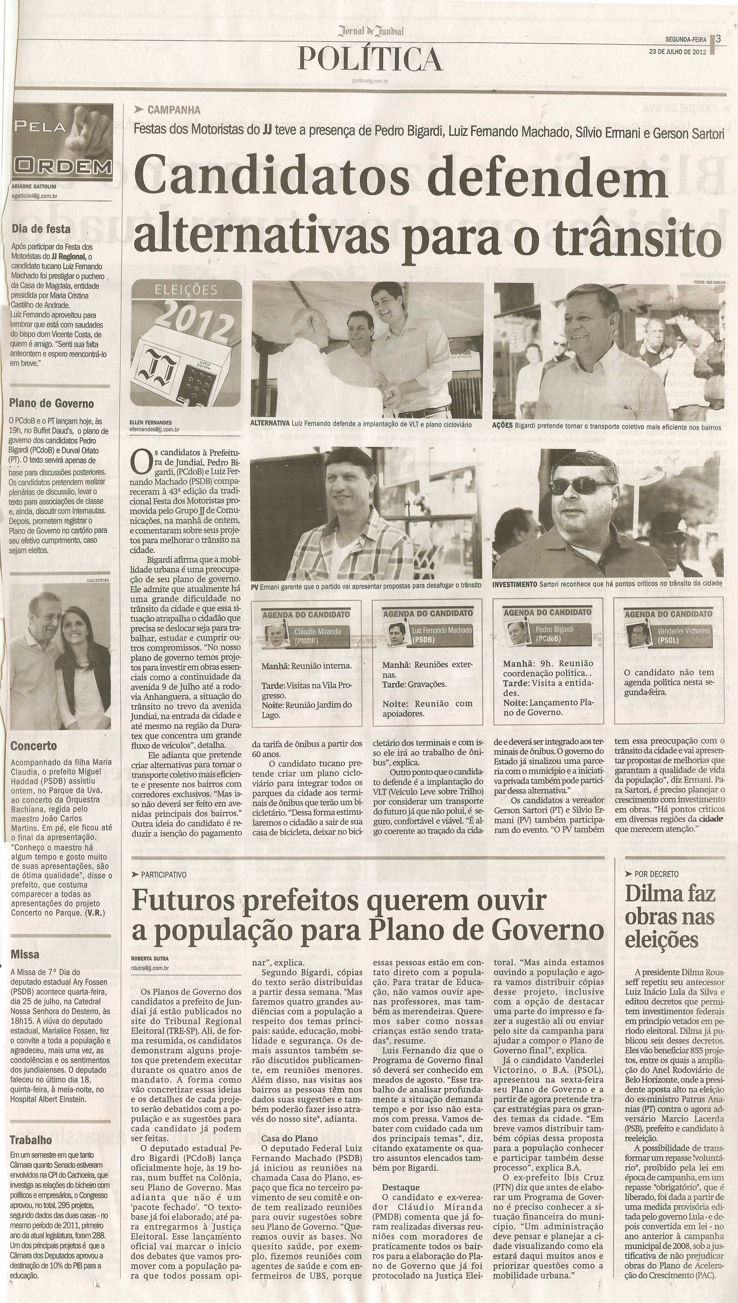 Jornal de Jundiaí - 23/07/2012