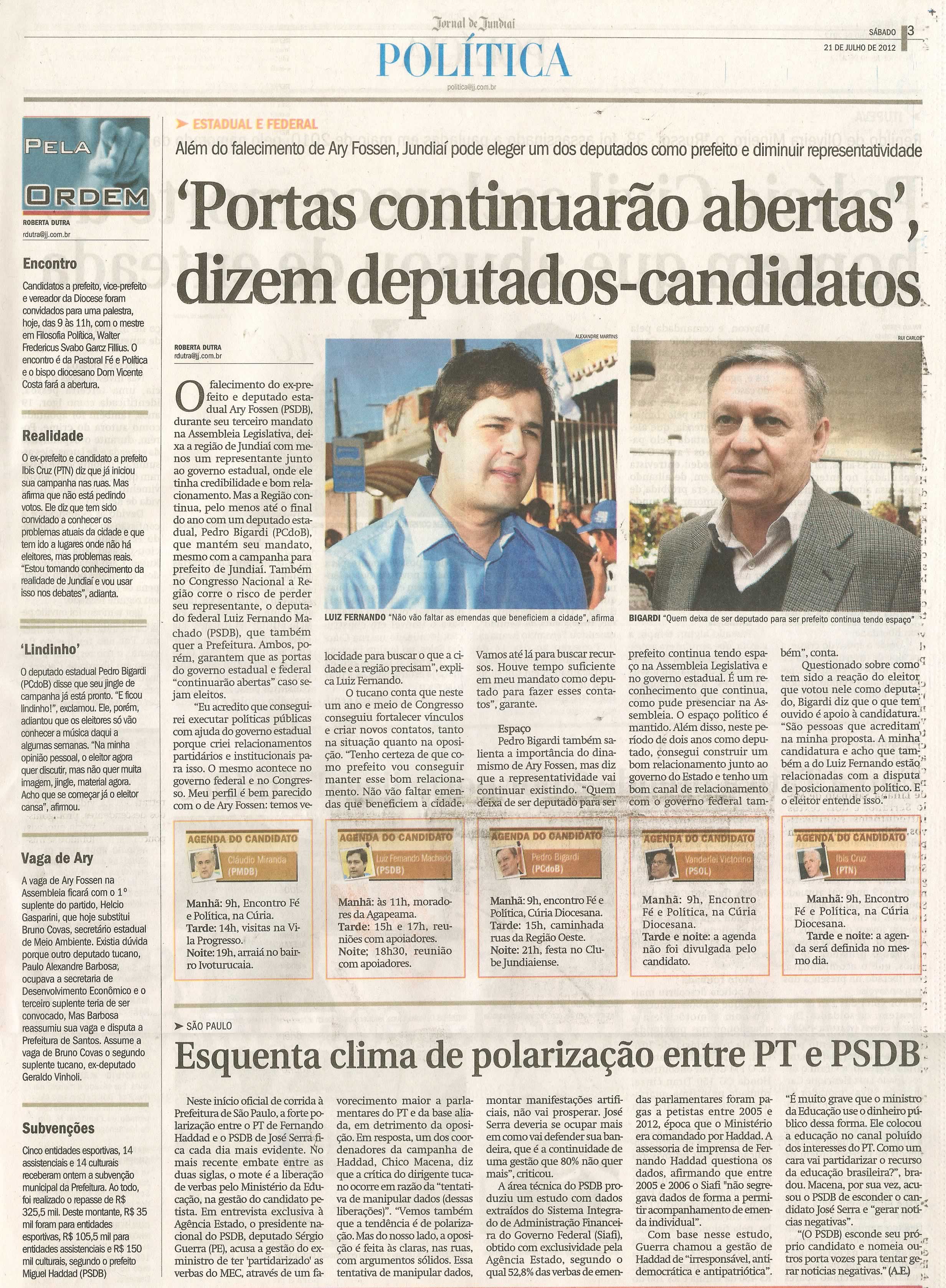 Jornal de Jundiaí - 21/07/2012