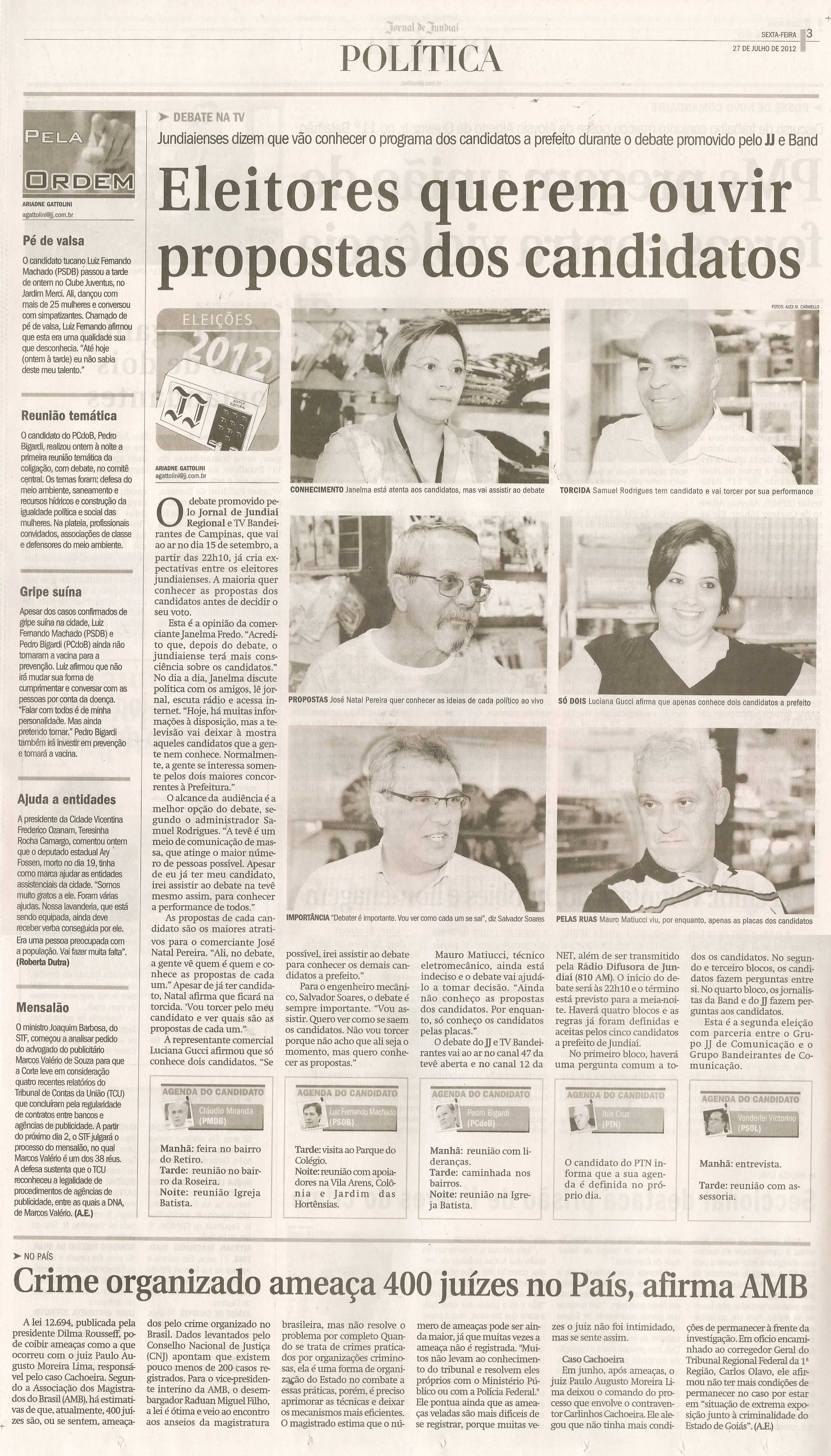 Jornal de Jundiaí - 27/07/2012