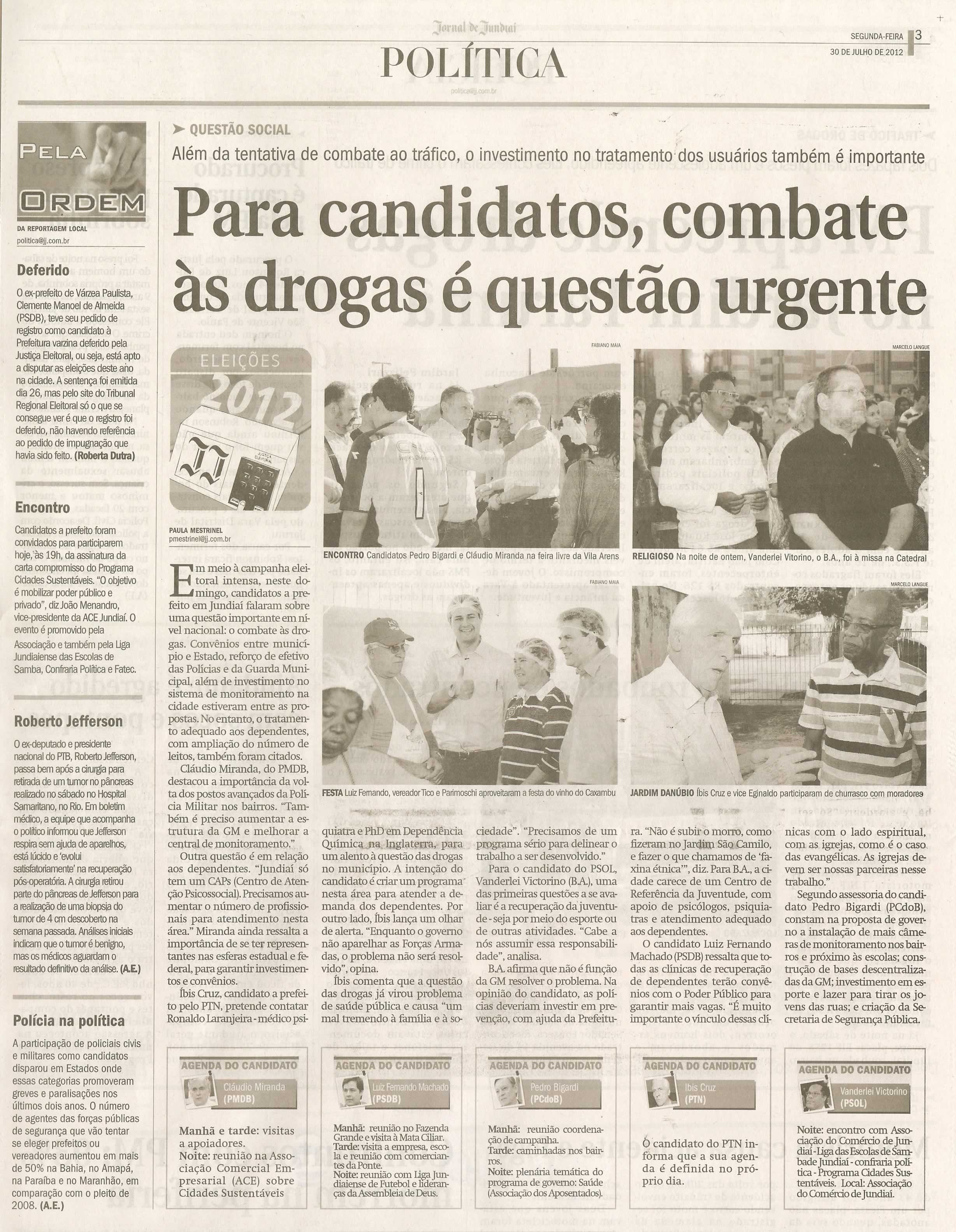 Jornal de Jundiaí - 30/07/2012