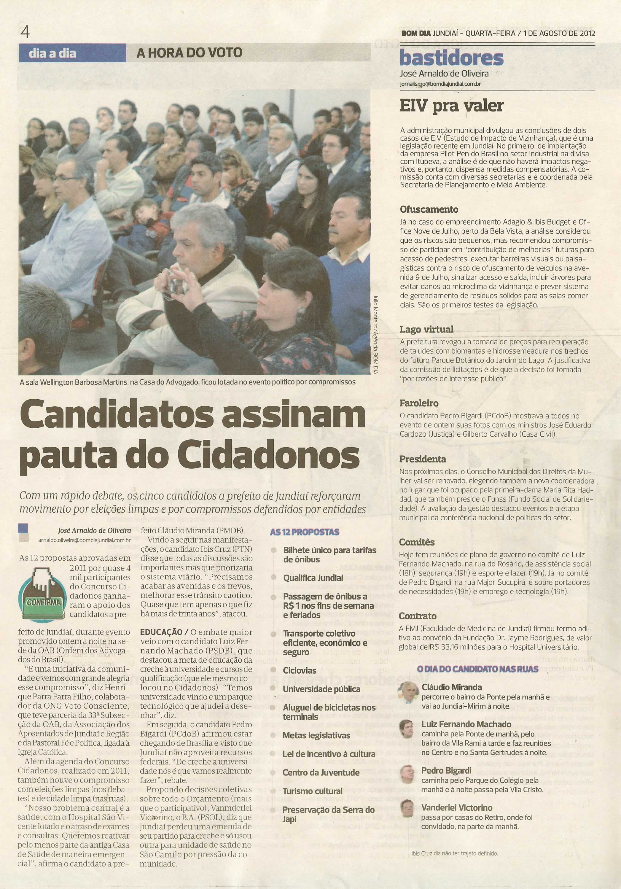 Bom Dia Jundiaí - 01/08/2012
