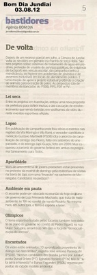 Bom Dia Jundiaí - 03/08/2012