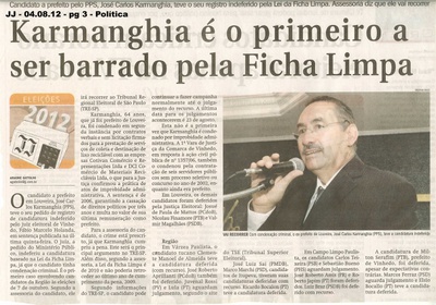 Jornal de Jundiaí - 04/08/2012