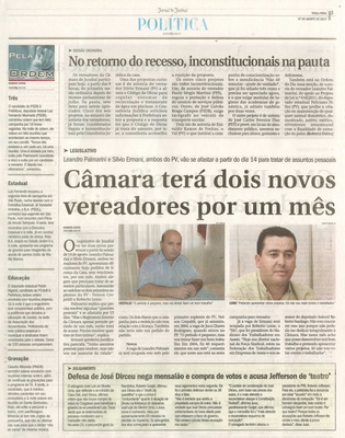 Jornal de Jundiaí - 07/08/2012