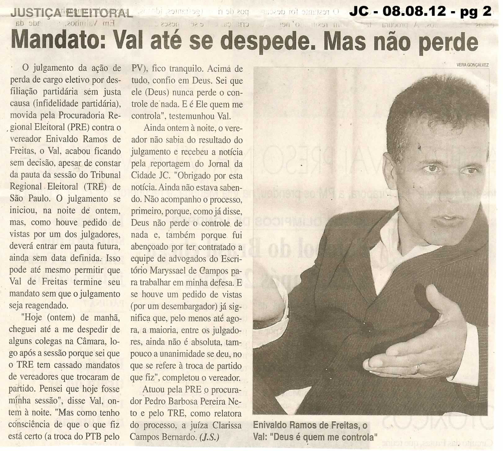 Jornal da Cidade - 08/08/2012