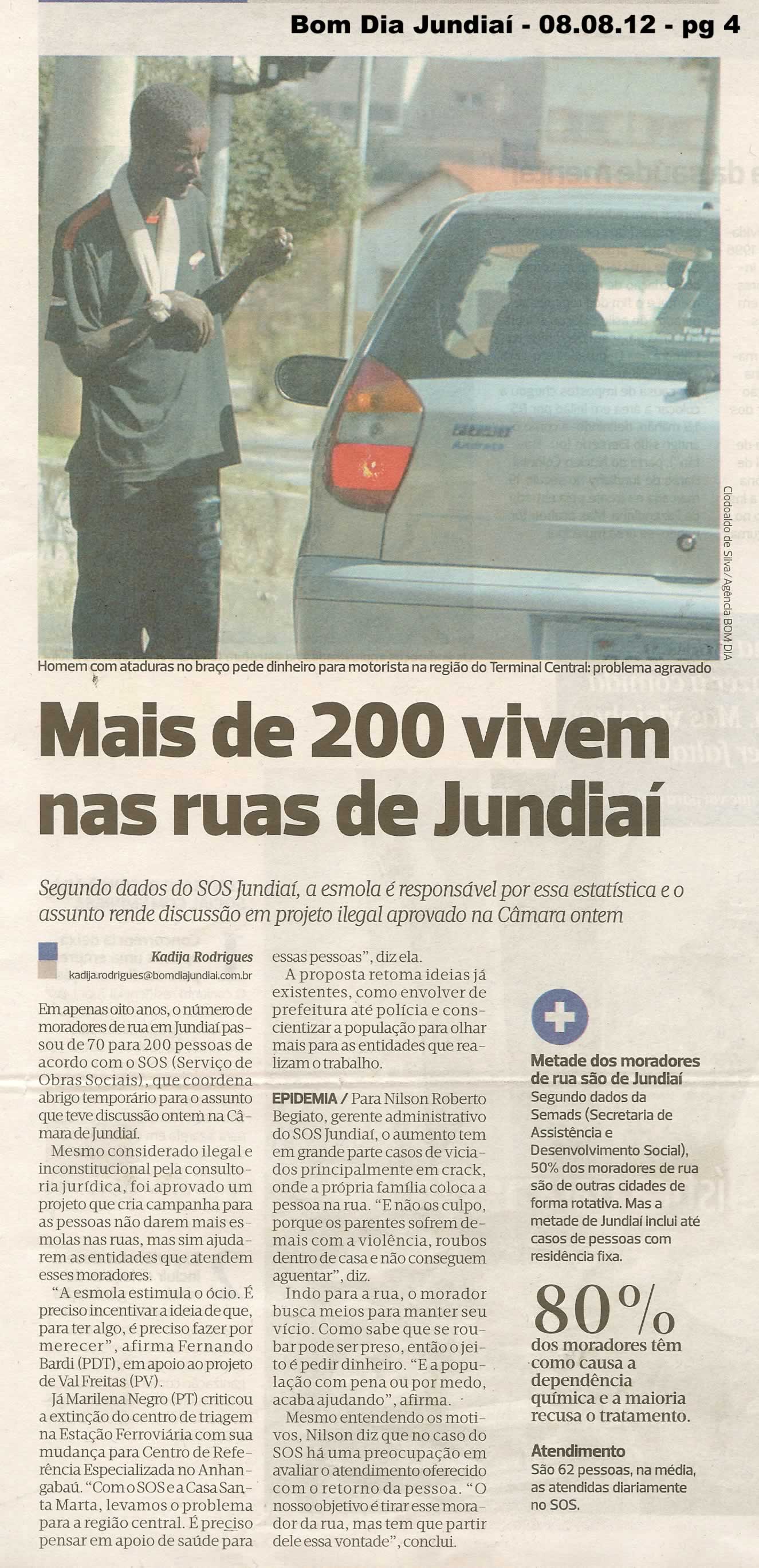 Bom Dia Jundiaí - 08/08/2012
