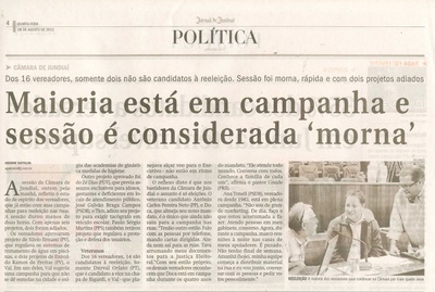 Jornal de Jundiaí - 08/08/2012