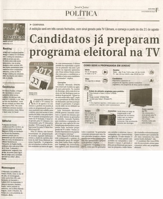 Jornal de Jundiaí - 10/08/2012
