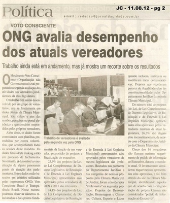Jornal da Cidade - 11/08/2012