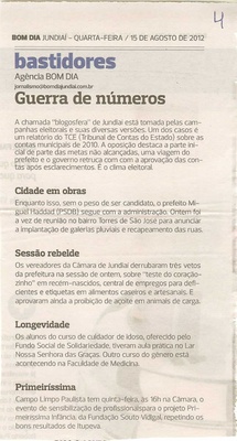 Bom Dia Jundiaí - 15/08/2012