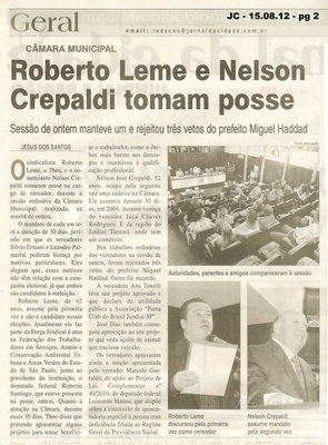 Jornal da Cidade - 15/08/2012