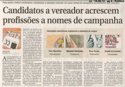 Jornal de Jundiaí - 18/08/2012