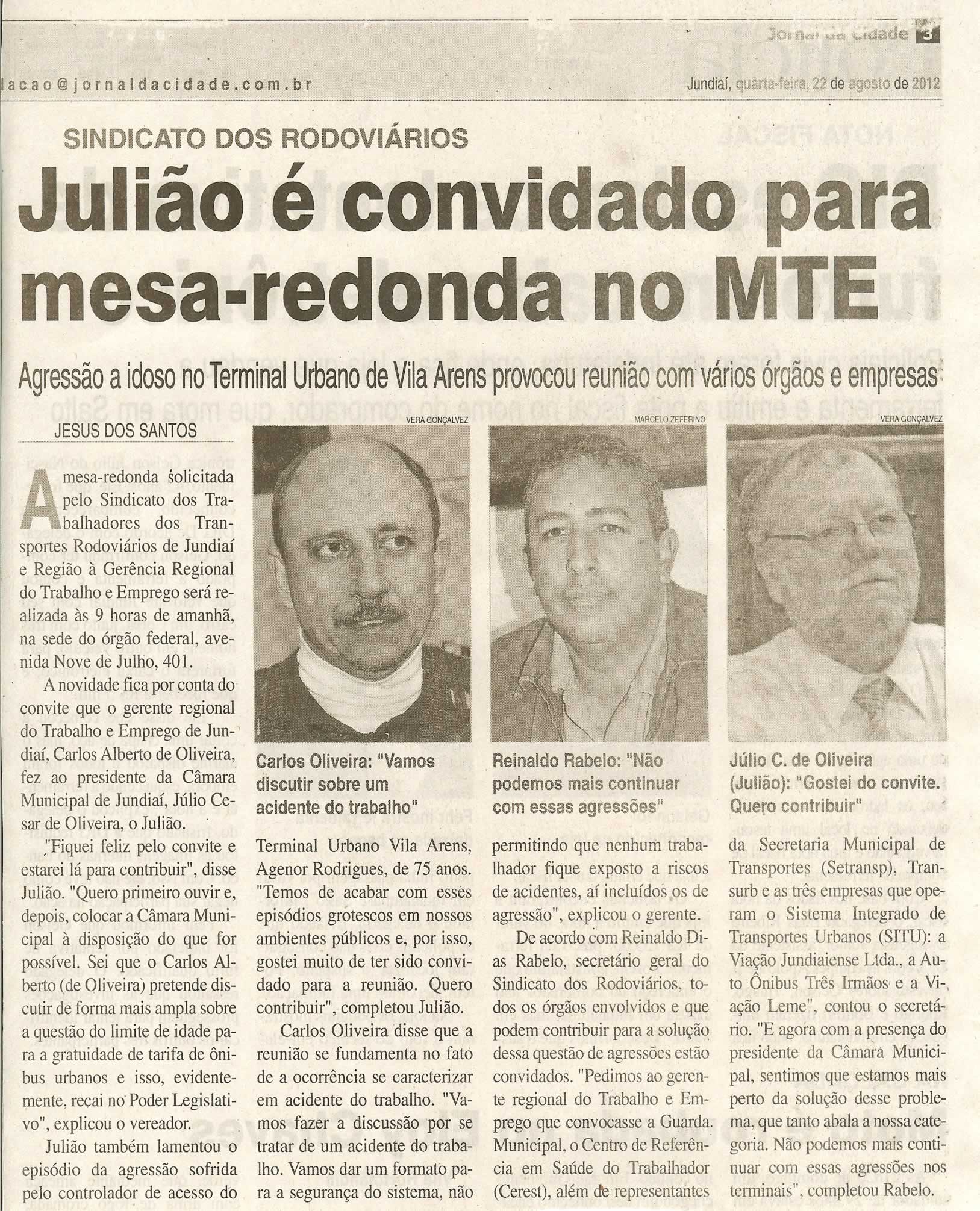 Jornal da Cidade - 22/08/2012