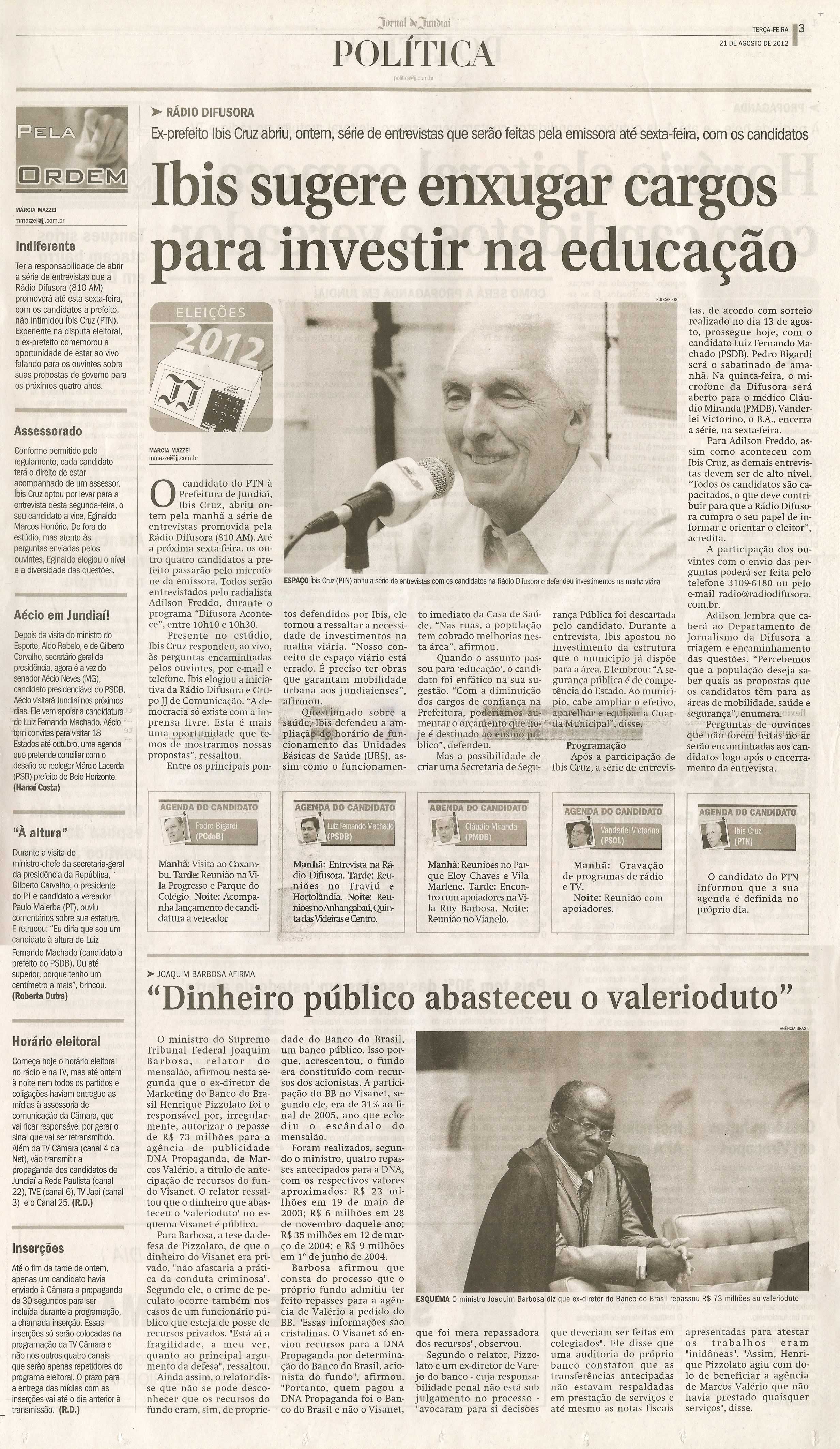 Jornal de Jundiaí - 21/08/2012