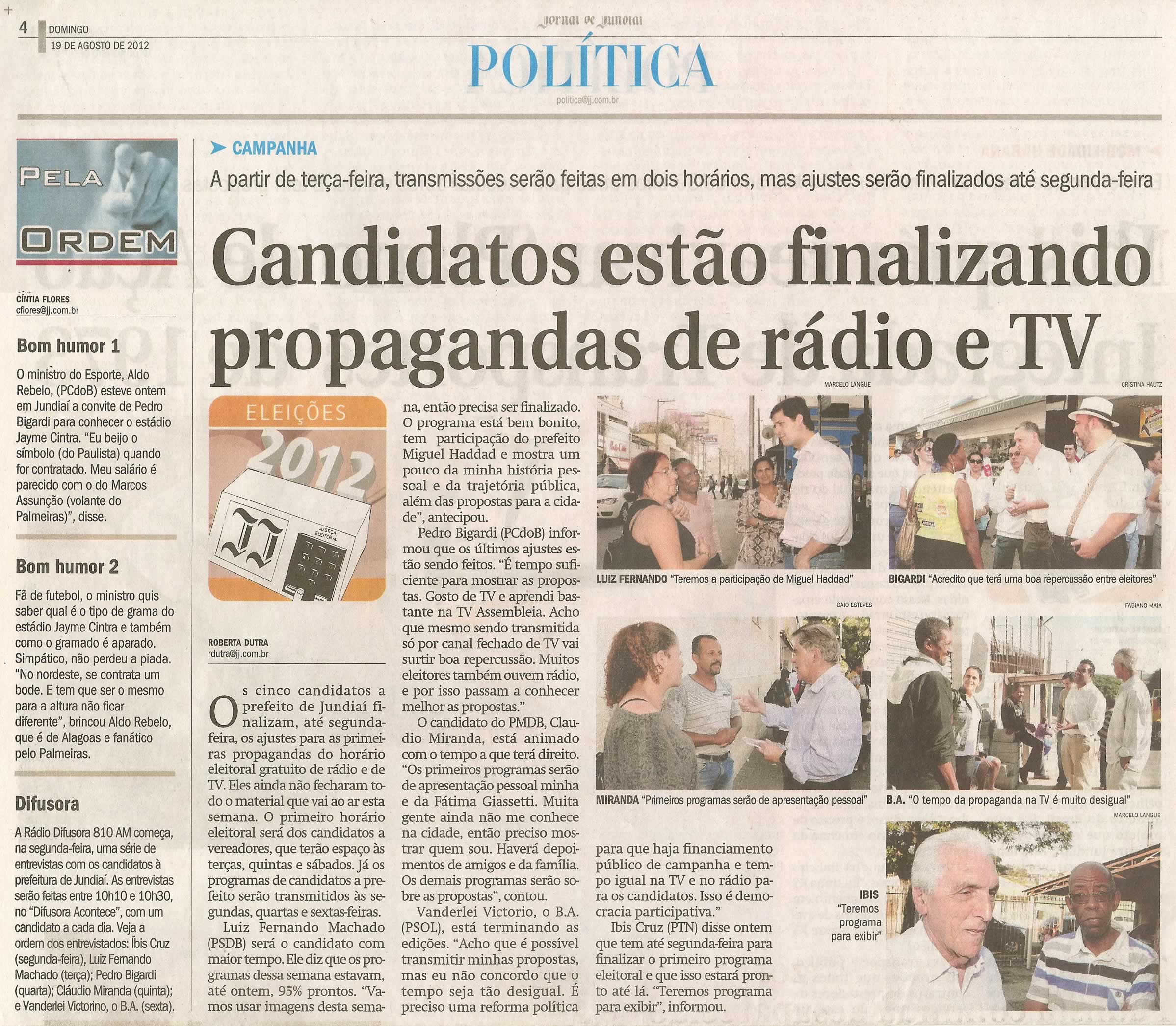 Jornal de Jundiaí - 19/08/2012