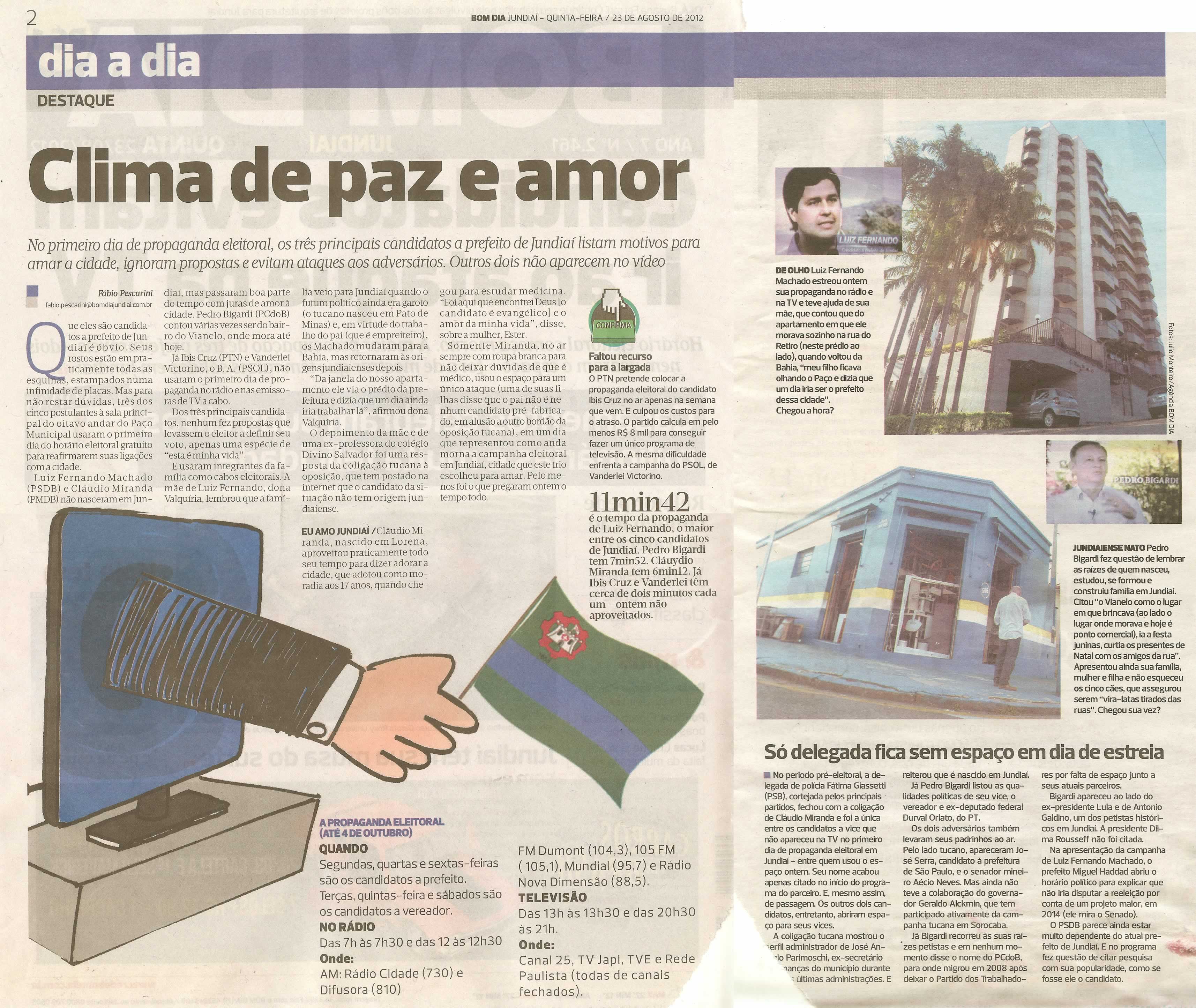 Bom Dia Jundiaí - 23/08/2012
