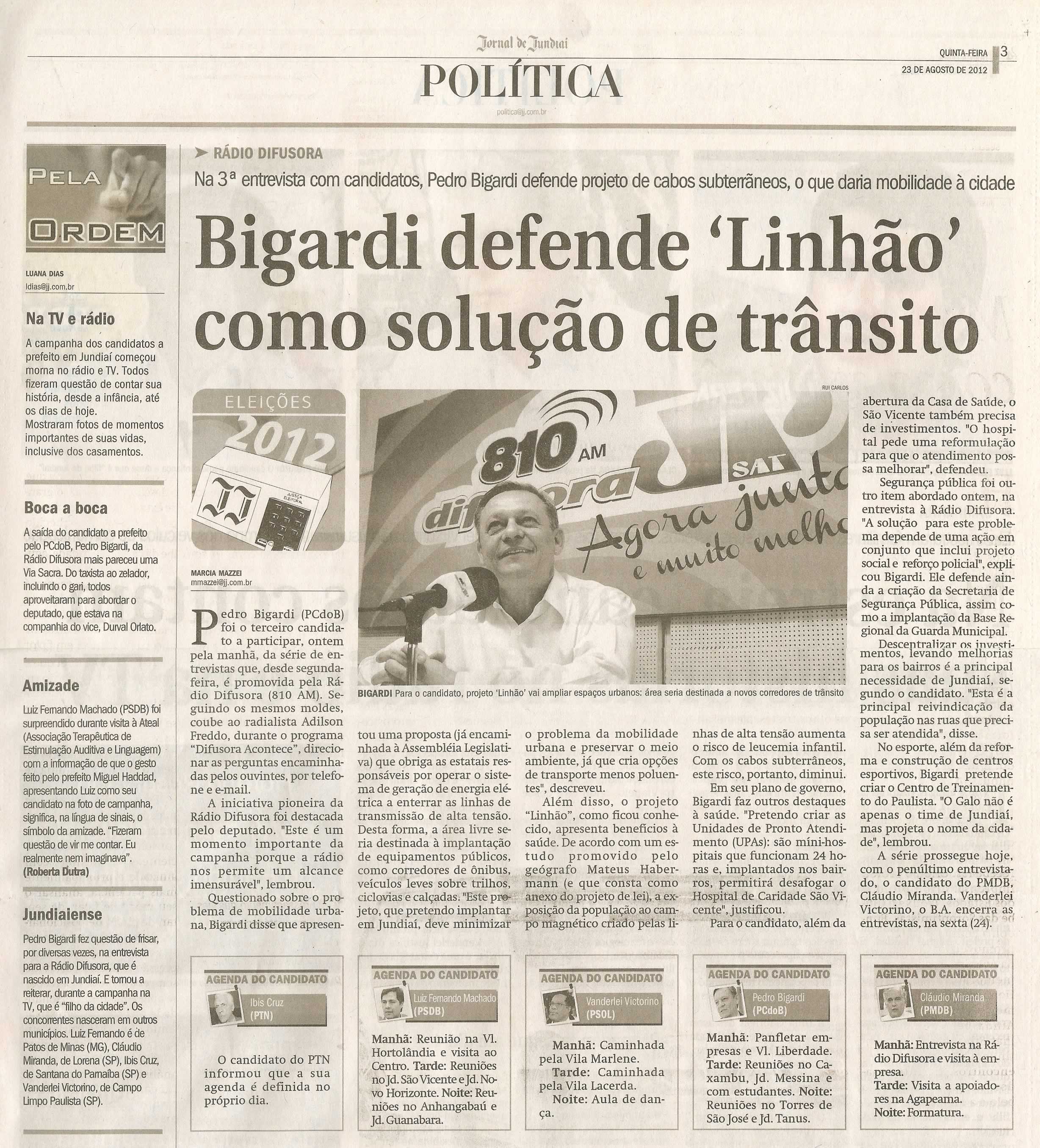 Jornal de Jundiaí - 23/08/2012