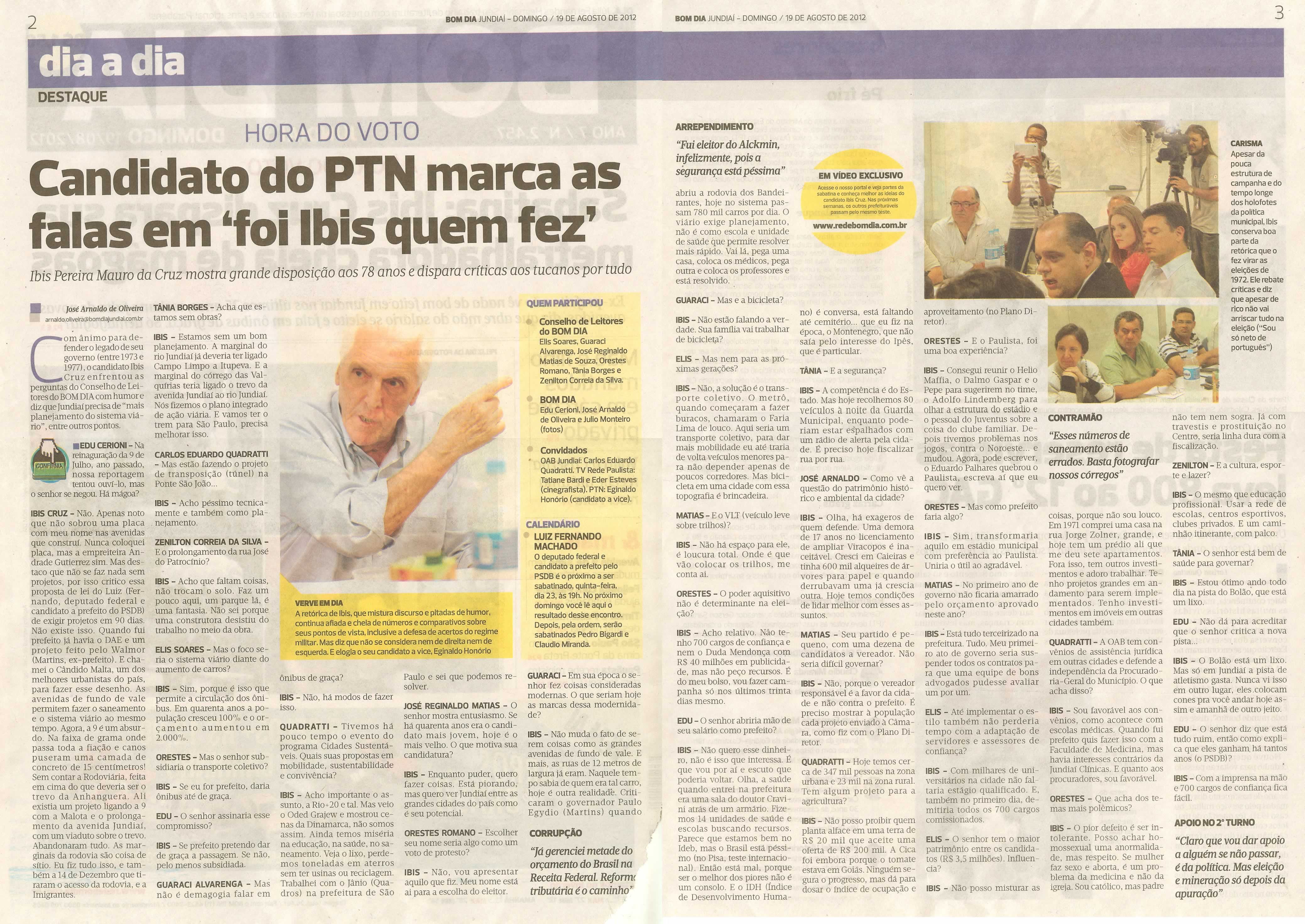 Bom Dia Jundiaí - 19/08/2012