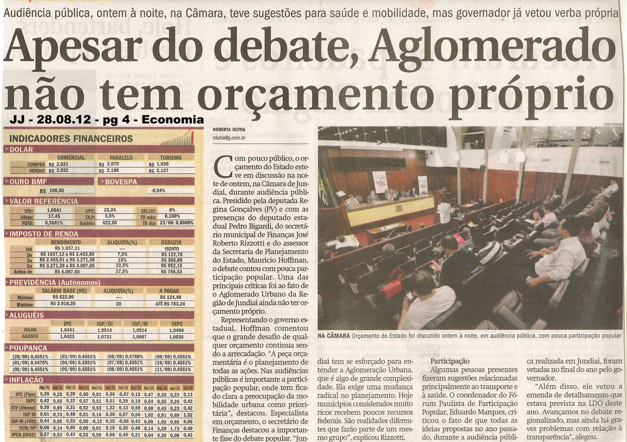 Jornal de Jundiaí - 28/08/2012